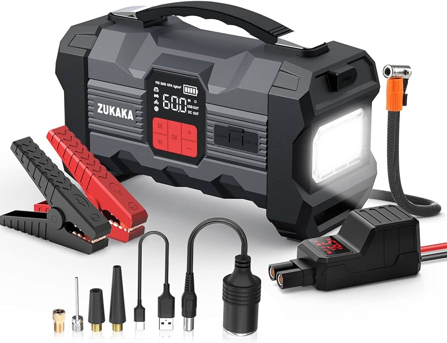 Amazon | ZUKAKA ジャンプスターター 車 用ジャンプスターター 電動