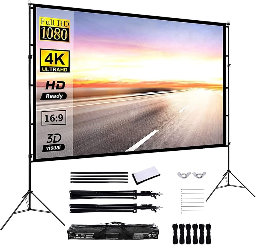 Amazon.co.jp: プロジェクタースクリーン 120インチ 16:9 スタンド付き