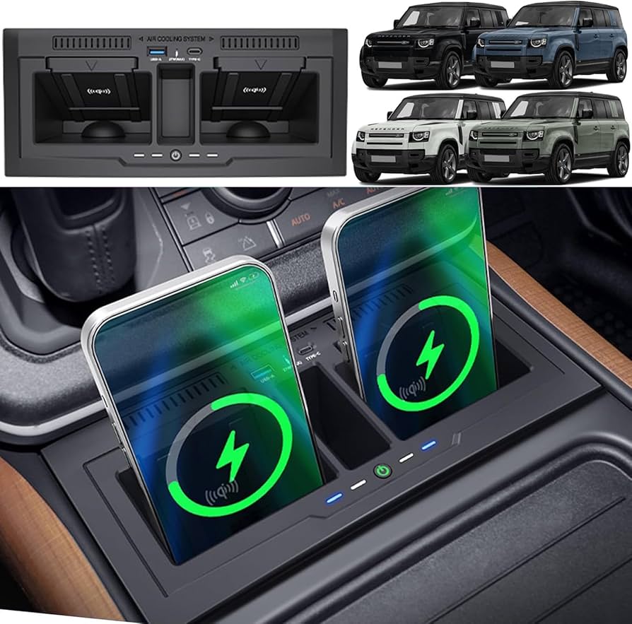 Amazon.co.jp: 車用ワイヤレス充電器 ランドローバー ディフェンダー