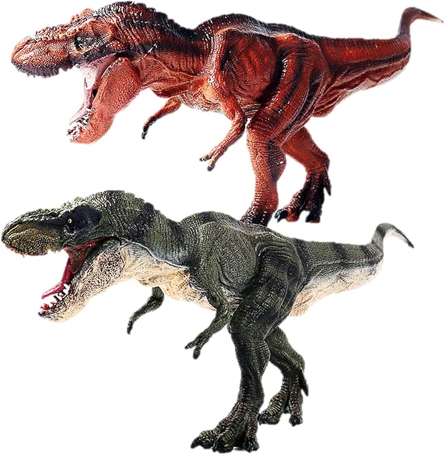 Amazon.co.jp: EXDUCT ティラノサウルス 2個 セット フィギュア レッド