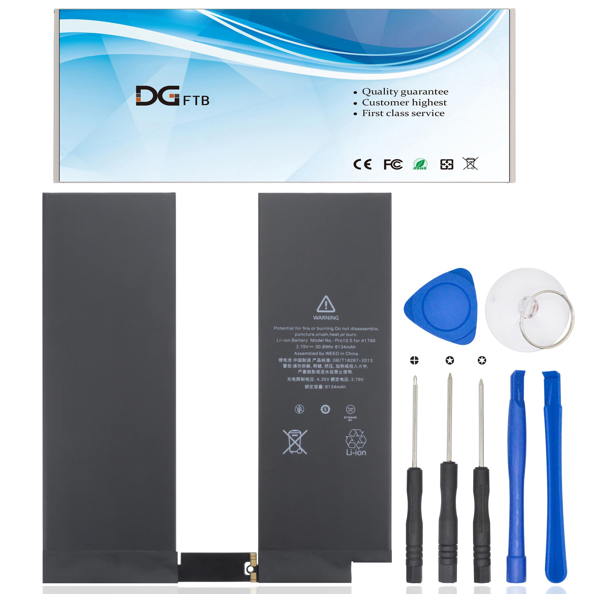 Amazon.com: DGFTB New A1798 30.8Wh Tablet Replacement Battery for