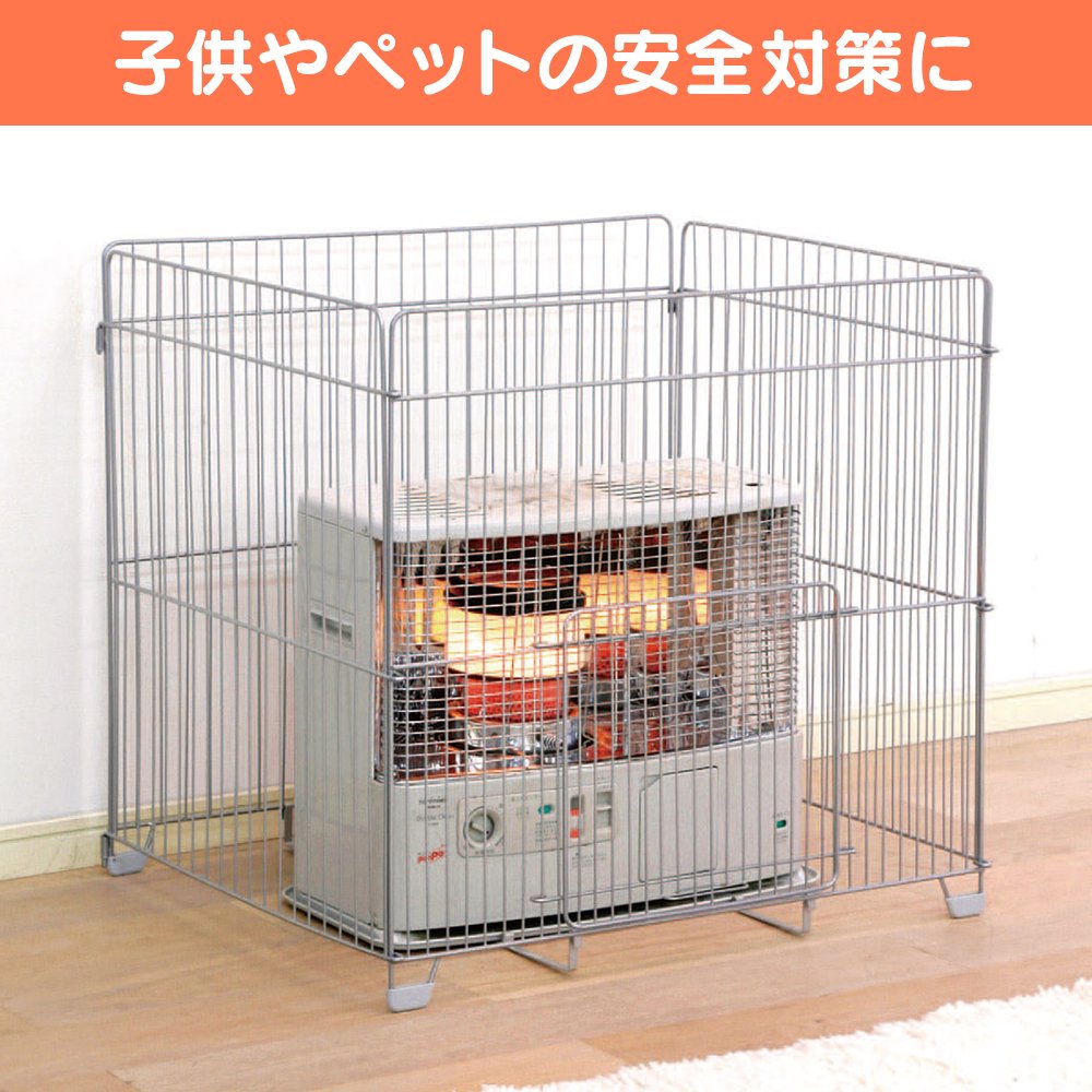 Amazon.co.jp: アイリスオーヤマ ストーブガード 幅75×奥行60×高さ71cm