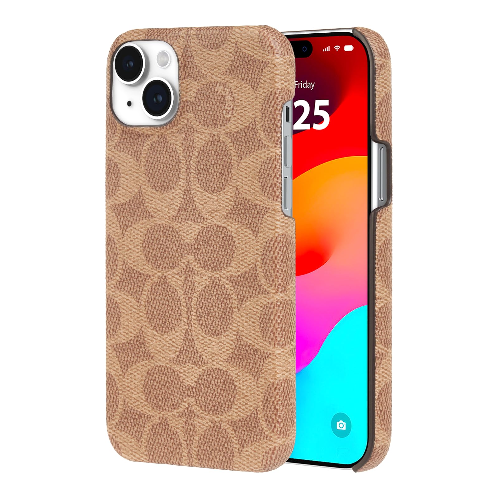 Amazon.com: Coach Signature Canvas Slim Wrap iPhone 15 Plus Case