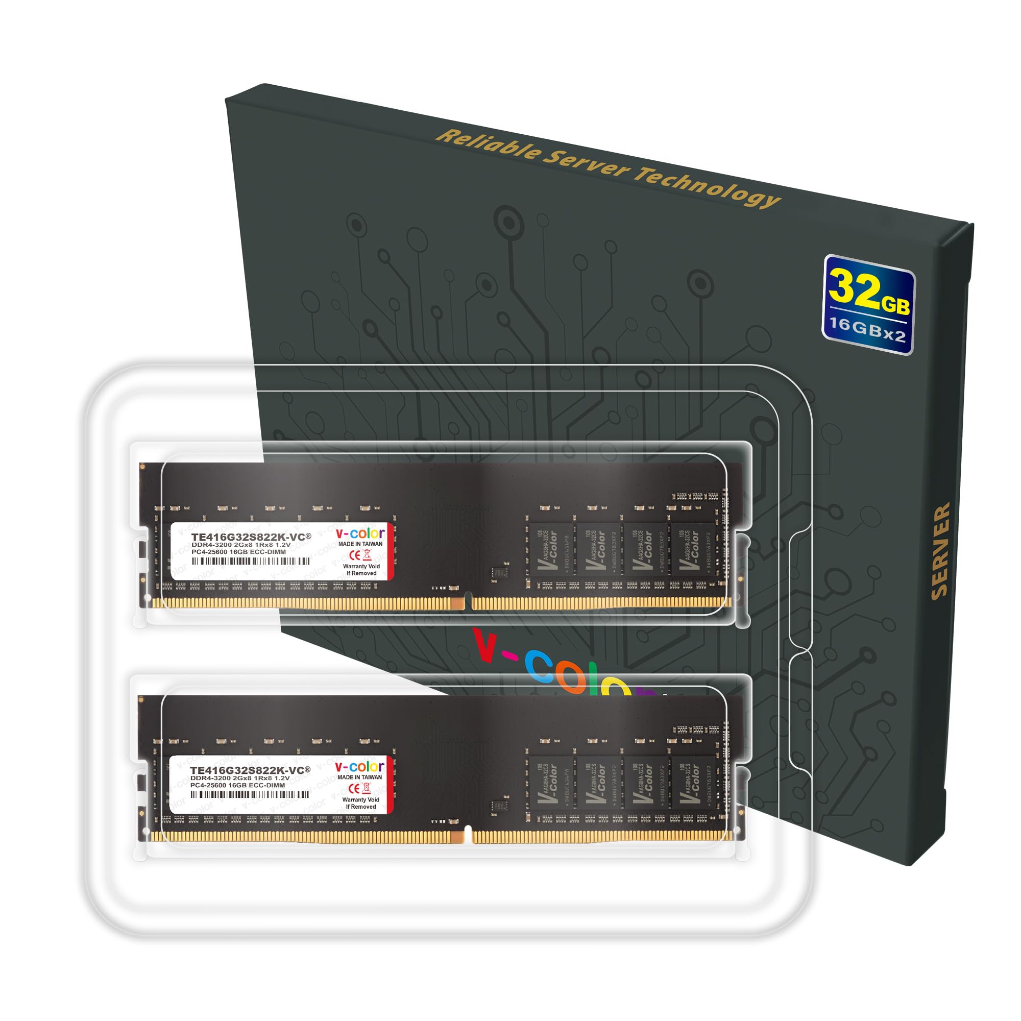 Amazon | v-color Hynix IC サーバー用メモリ DDR4-3200MHz PC4-25600