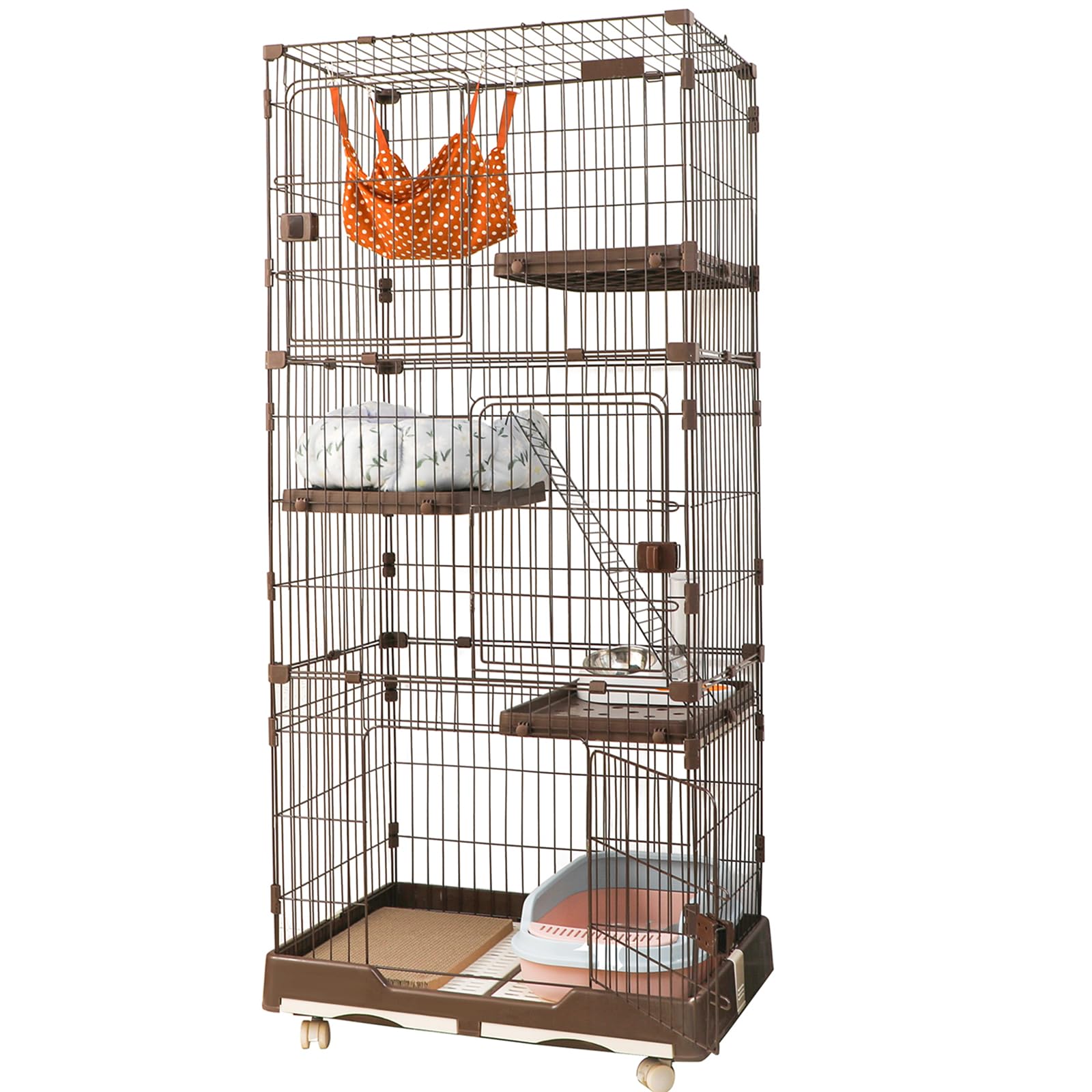 Amazon.co.jp: Shinyever 猫 ケージ キャットケージ 猫ゲージ ペット