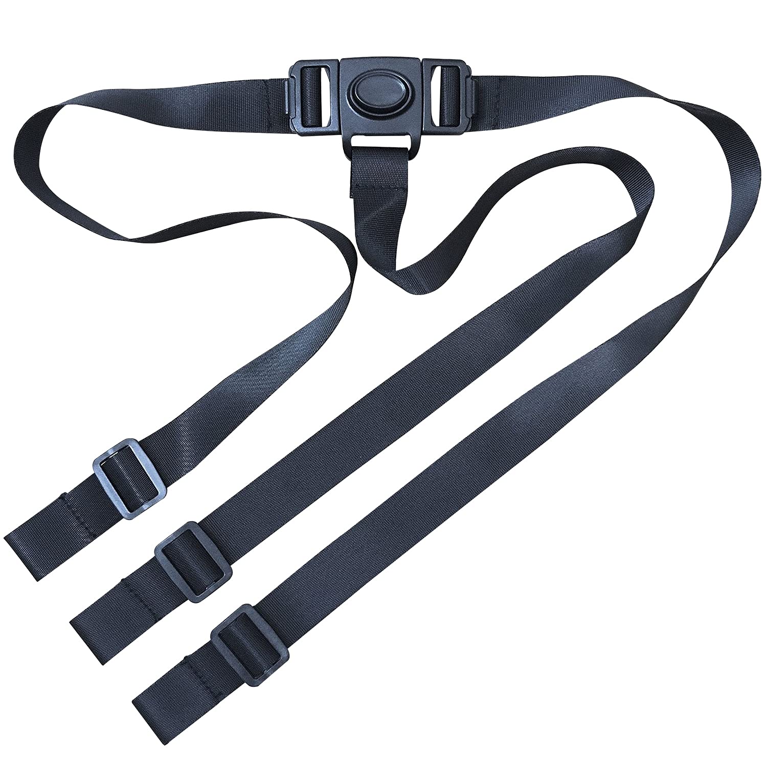 Amazon | チェアベルト セーフティベルト (ブラック/3点式) ベビー