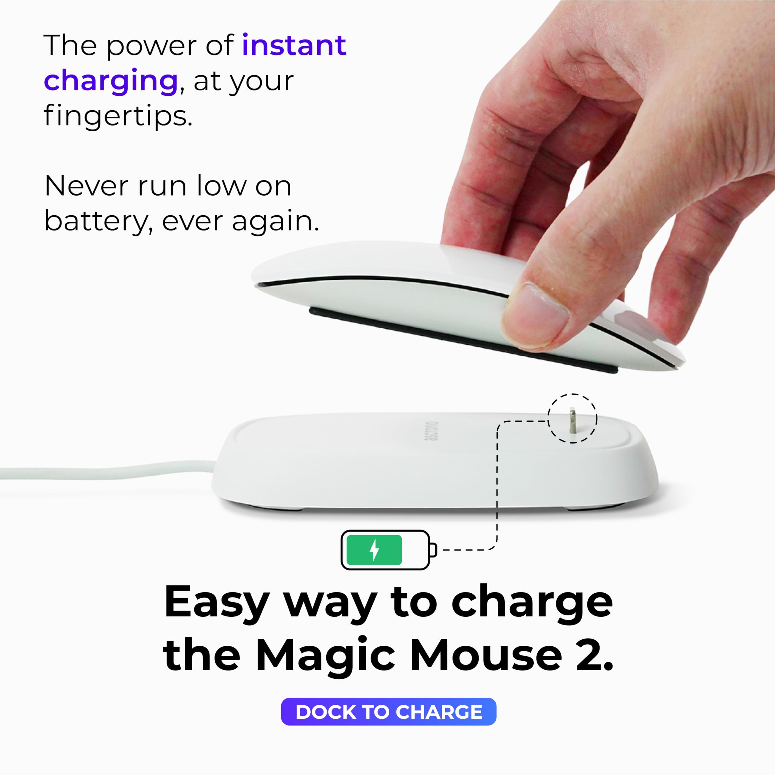 Amazon.co.jp: Ascrono - 充電ステーション Apple Magic Mouse 2対応