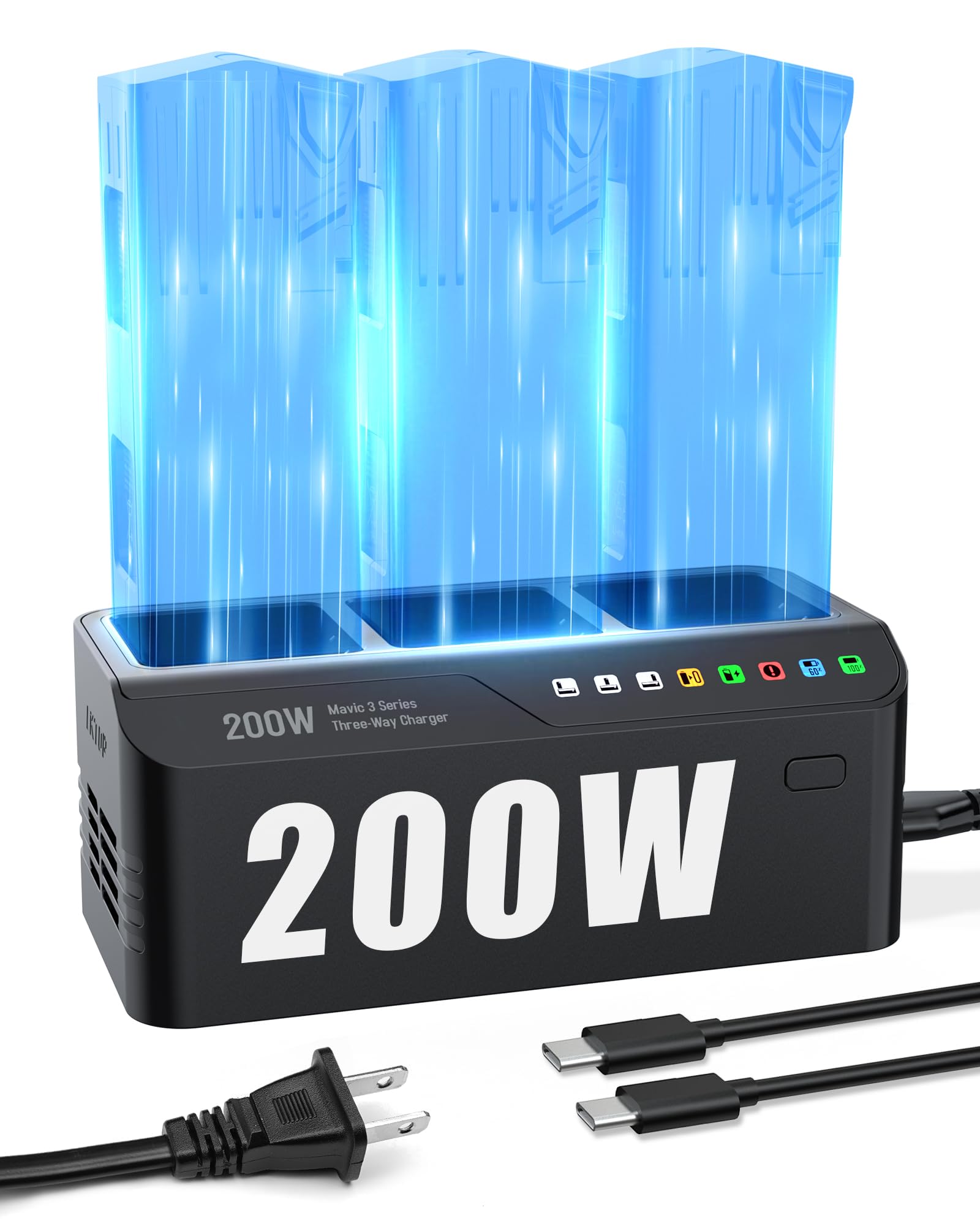 Amazon.co.jp: 200W Mavic 3バッテリー充電ハブ DJI Mavic 3/Pro/Cine