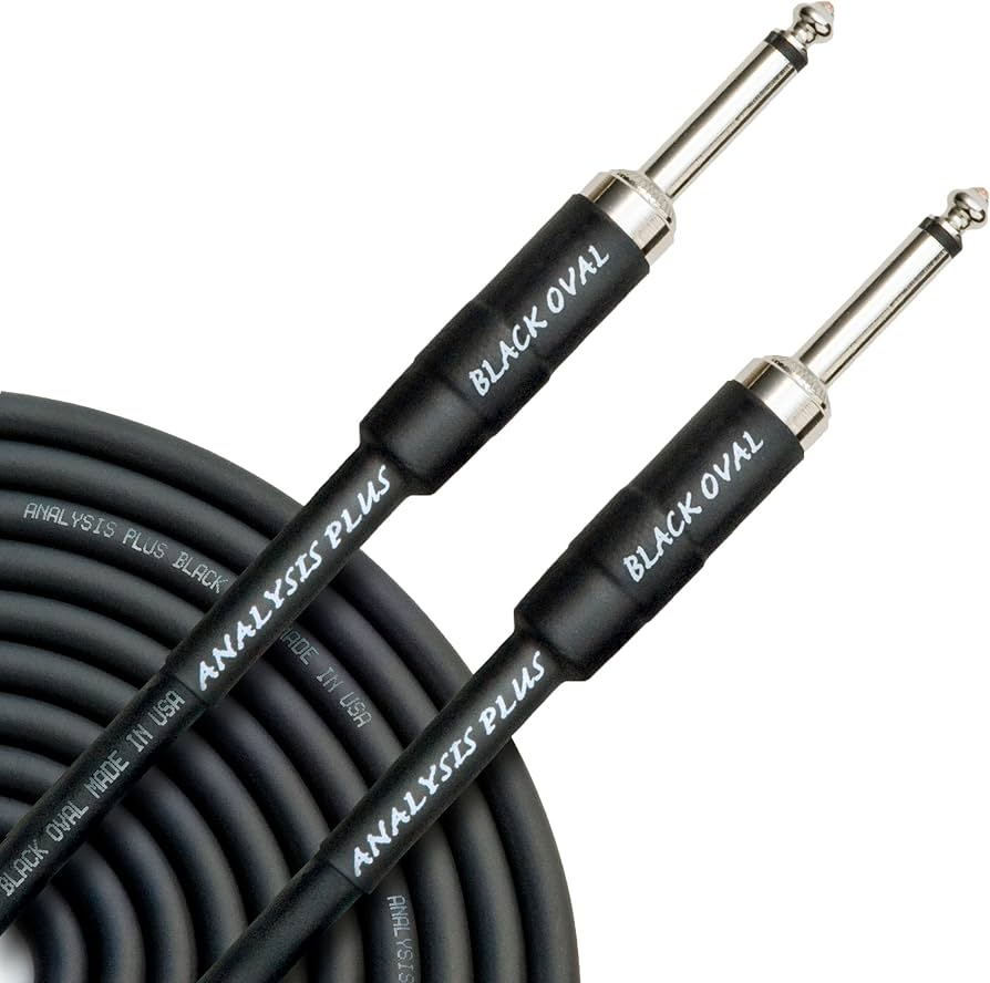 Amazon.com: Analysis Plus Black Oval Instrument Cable 10ft