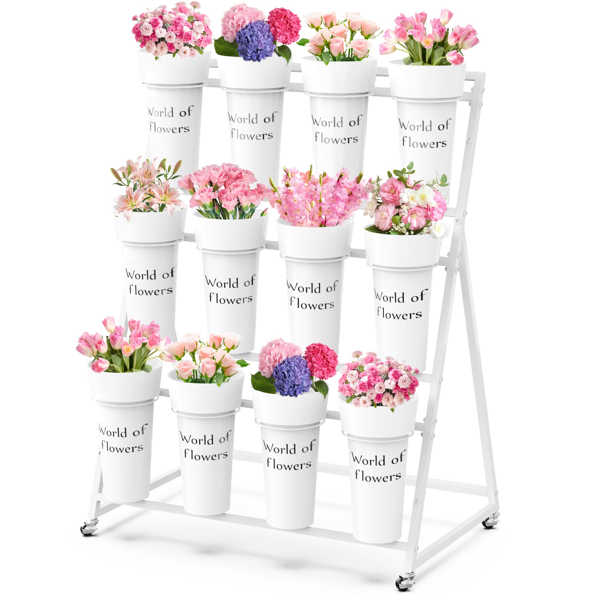 Amazon.com: VGMiu Flower Display Stand with 12 Buckets, Metal