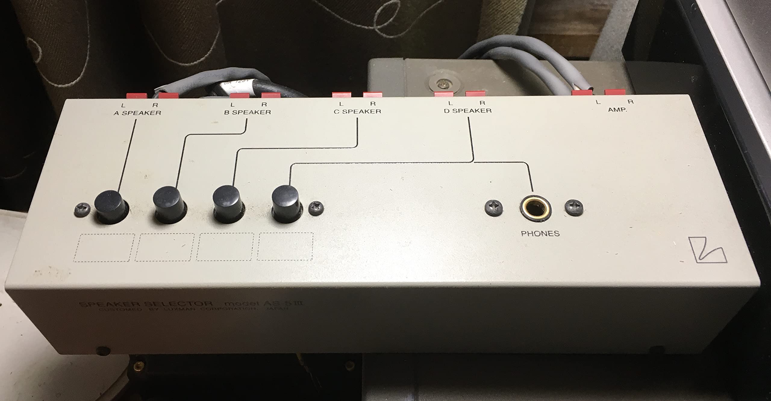 Amazon | ラックスマン スピーカーセレクター (1台 シルバーグレー W