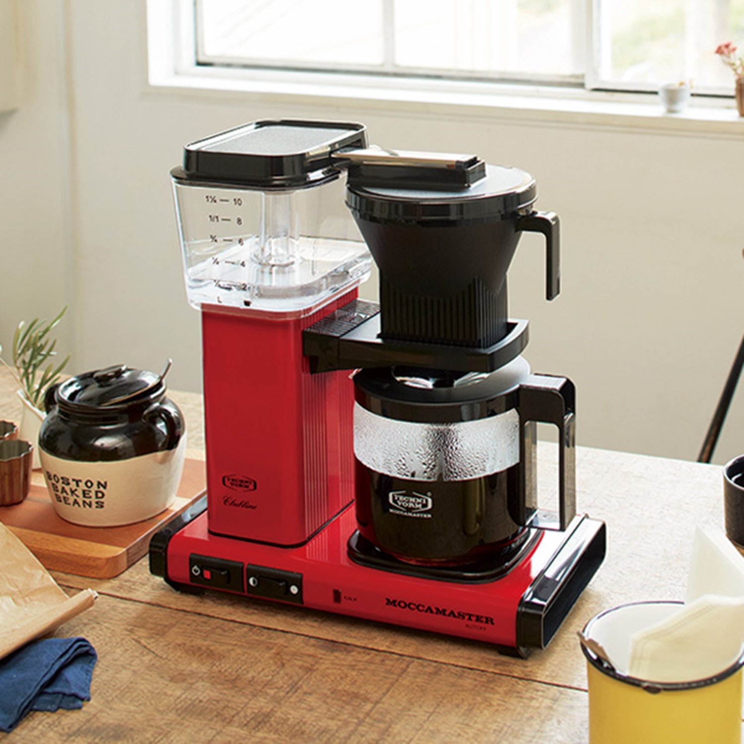 Amazon | モカマスター ドリップ コーヒーメーカー レッド