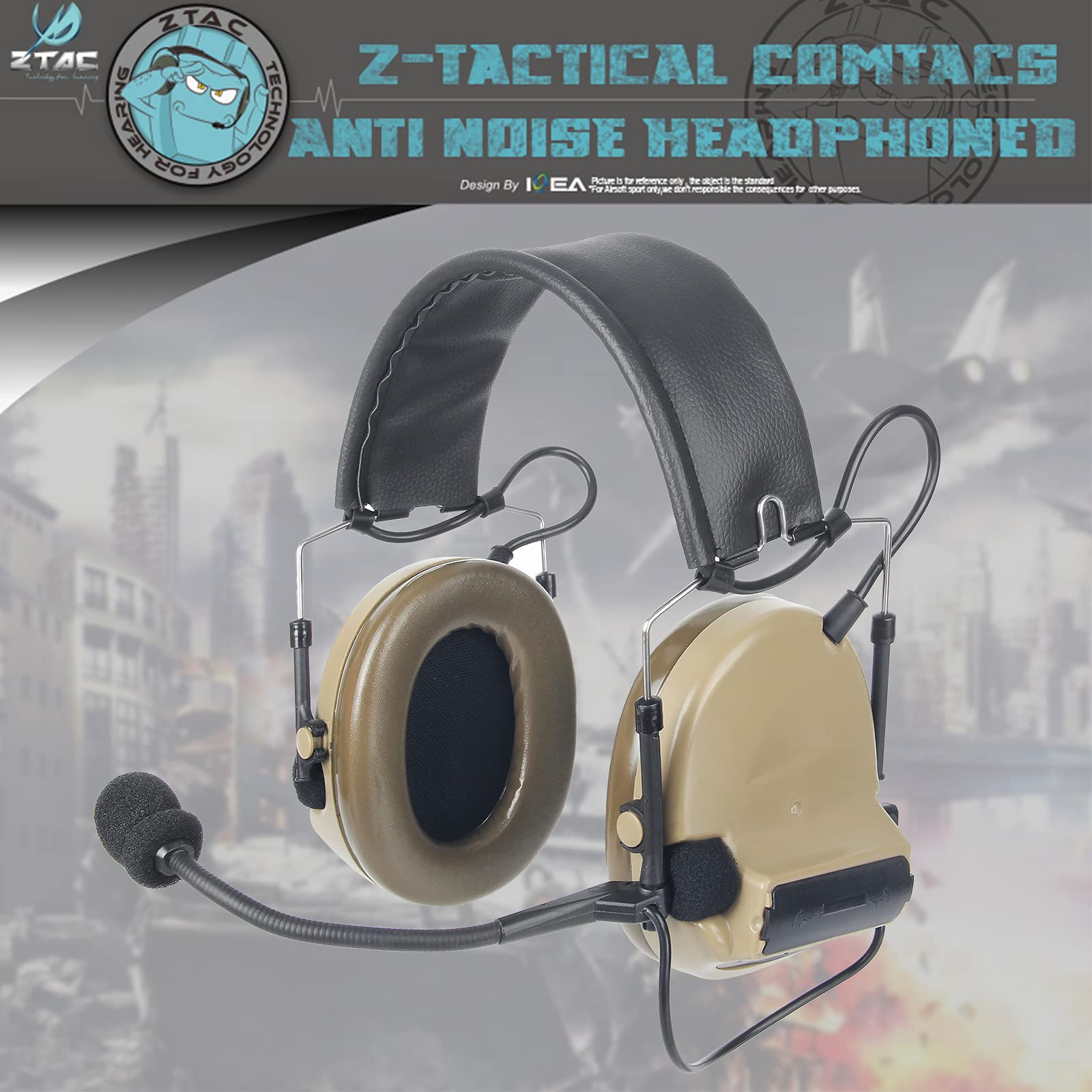 Amazon | ZTAC Comtac II 戦術ヘッドセット すべてのZ-TACシリーズPTT