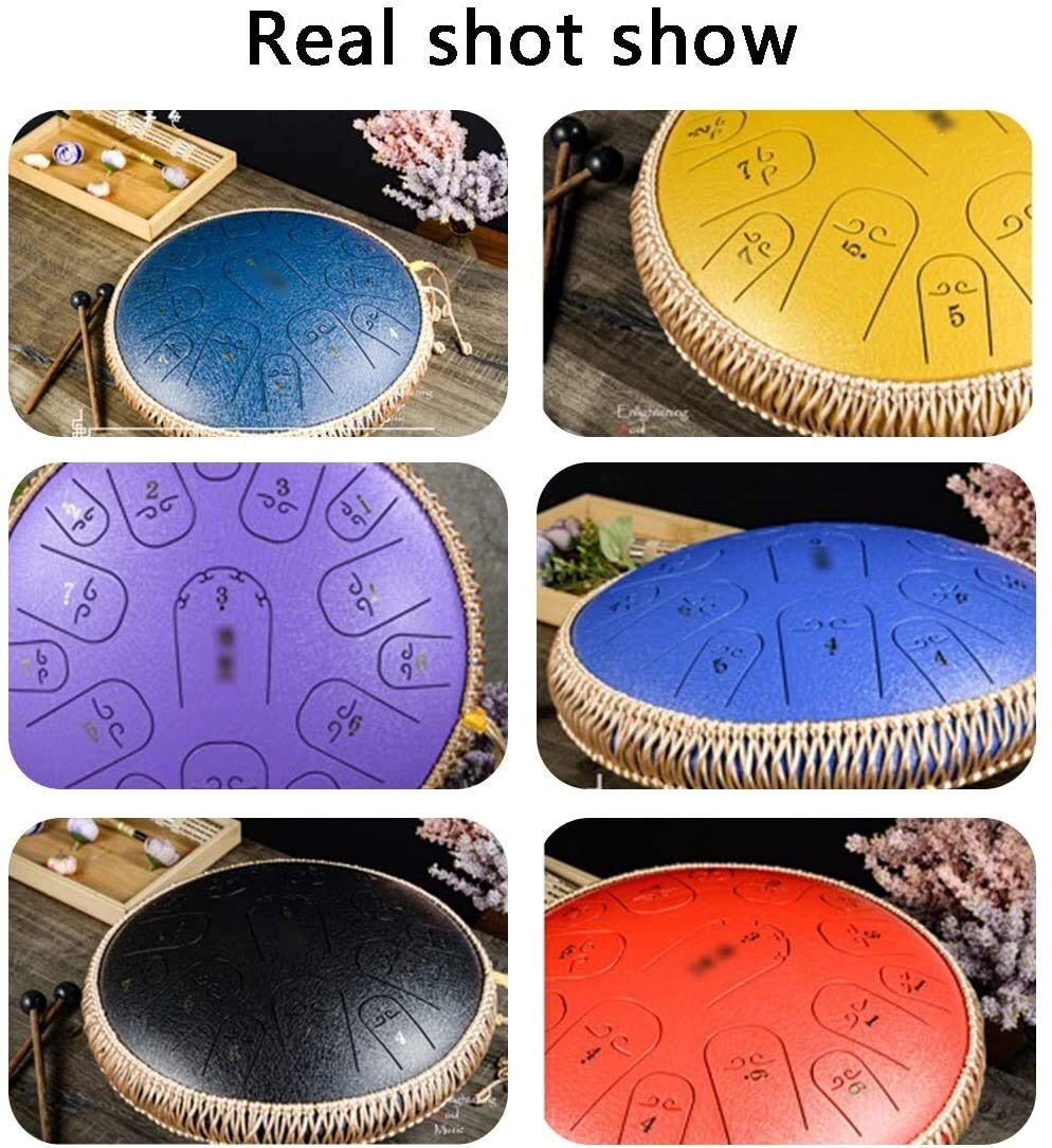 Amazon.co.jp: ハンドパン スリットドラム 楽器 14インチスチール舌