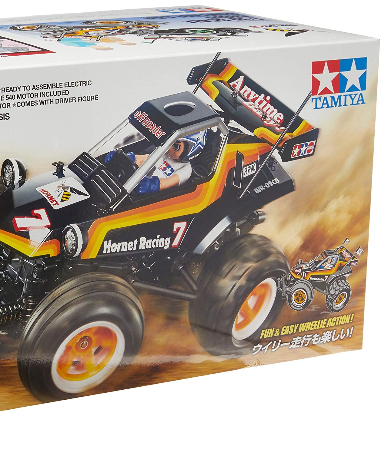 Amazon.com: Tamiya 58666 1/10 RC Comical Hornet Kit, with WR02CB