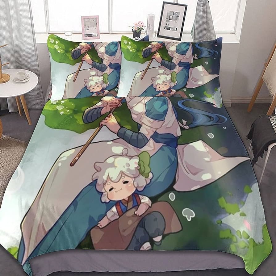 Amazon｜クロちゃんアニメ (8)ファッション ベッドの上の3アニメベッド