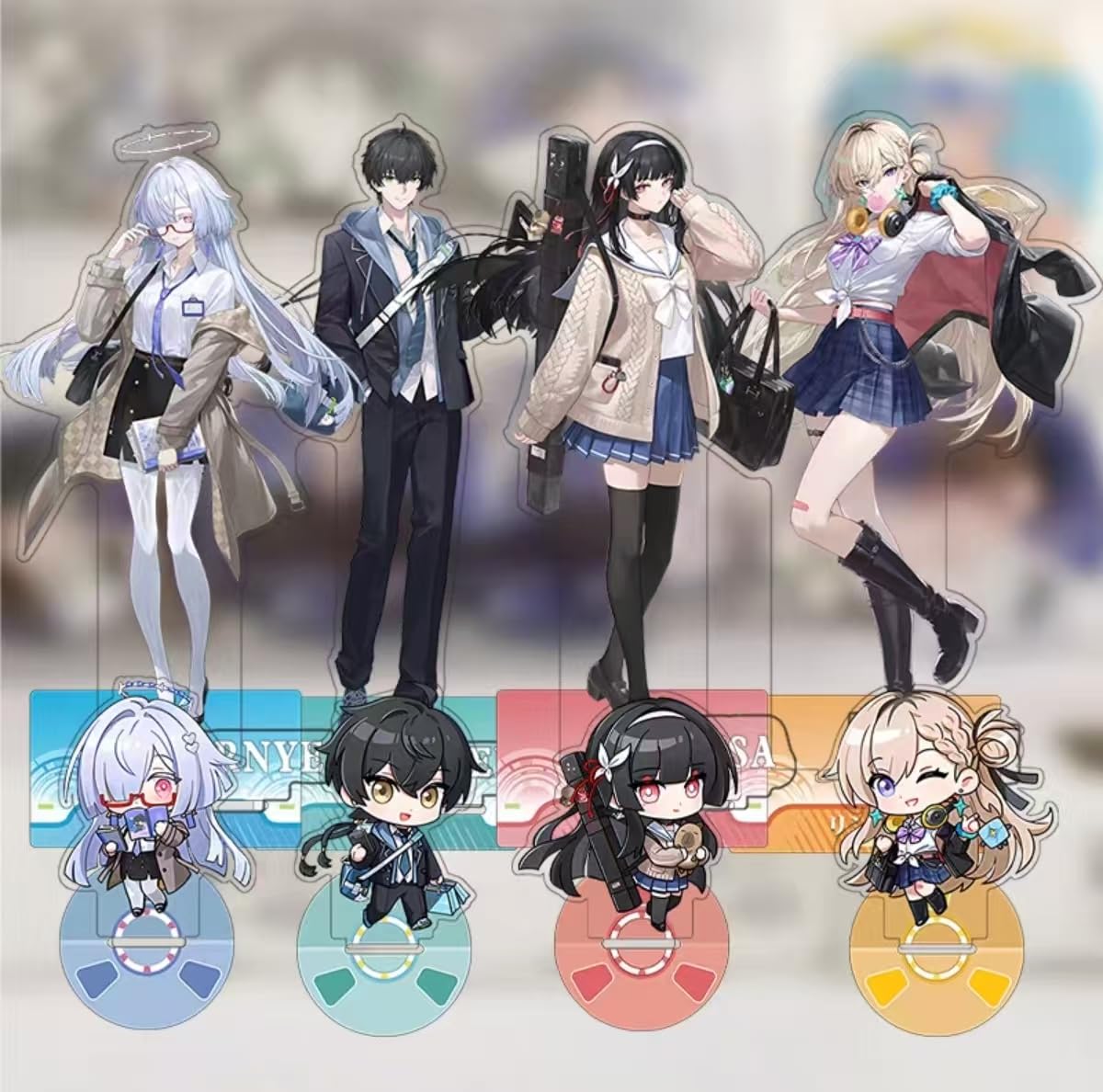 Amazon.co.jp: 鳴潮 アクリルスタンド 4個セット リンネー モーニエ