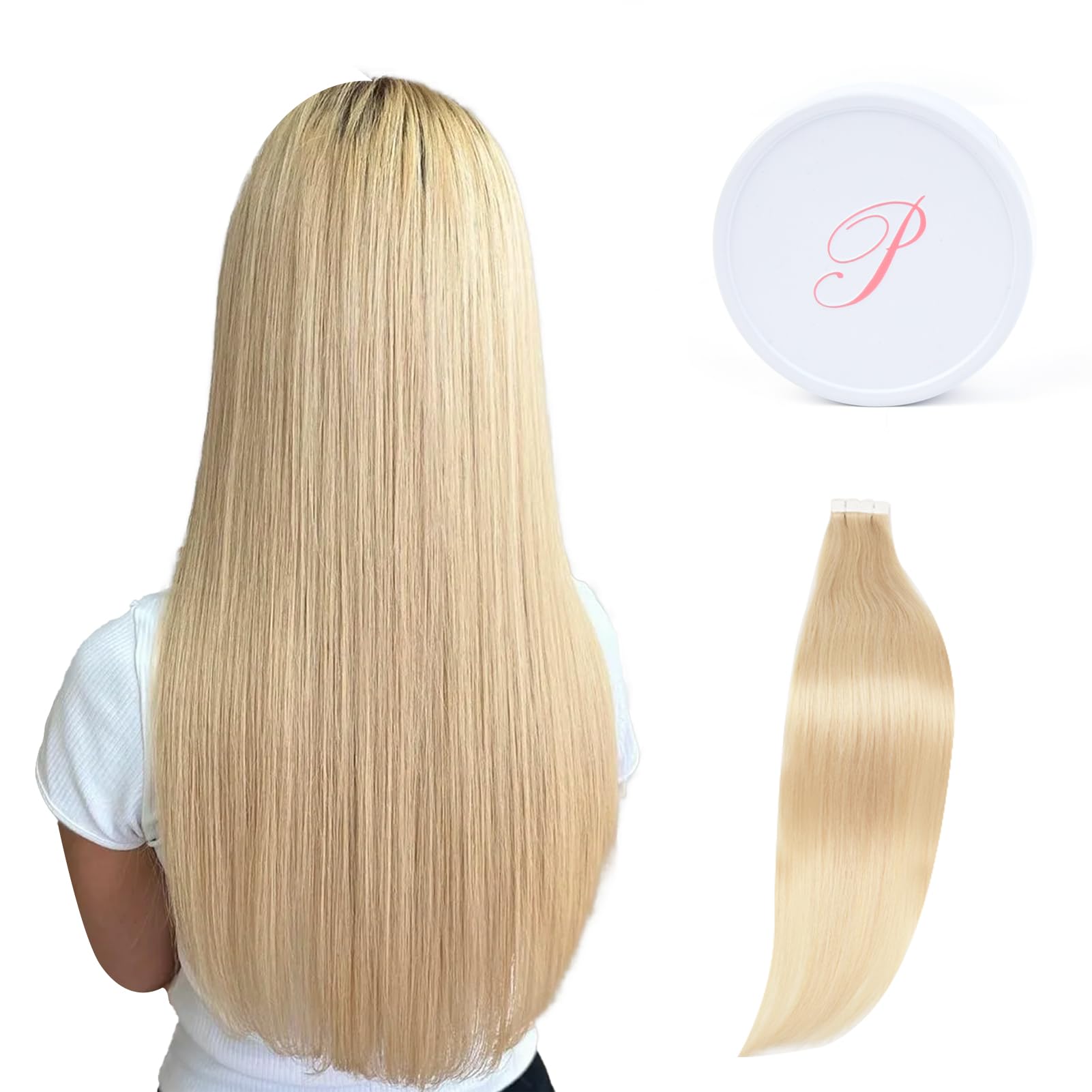 Amazon.co.jp: Paruks シールエクステ 100%人毛 エクステ シール 金髪