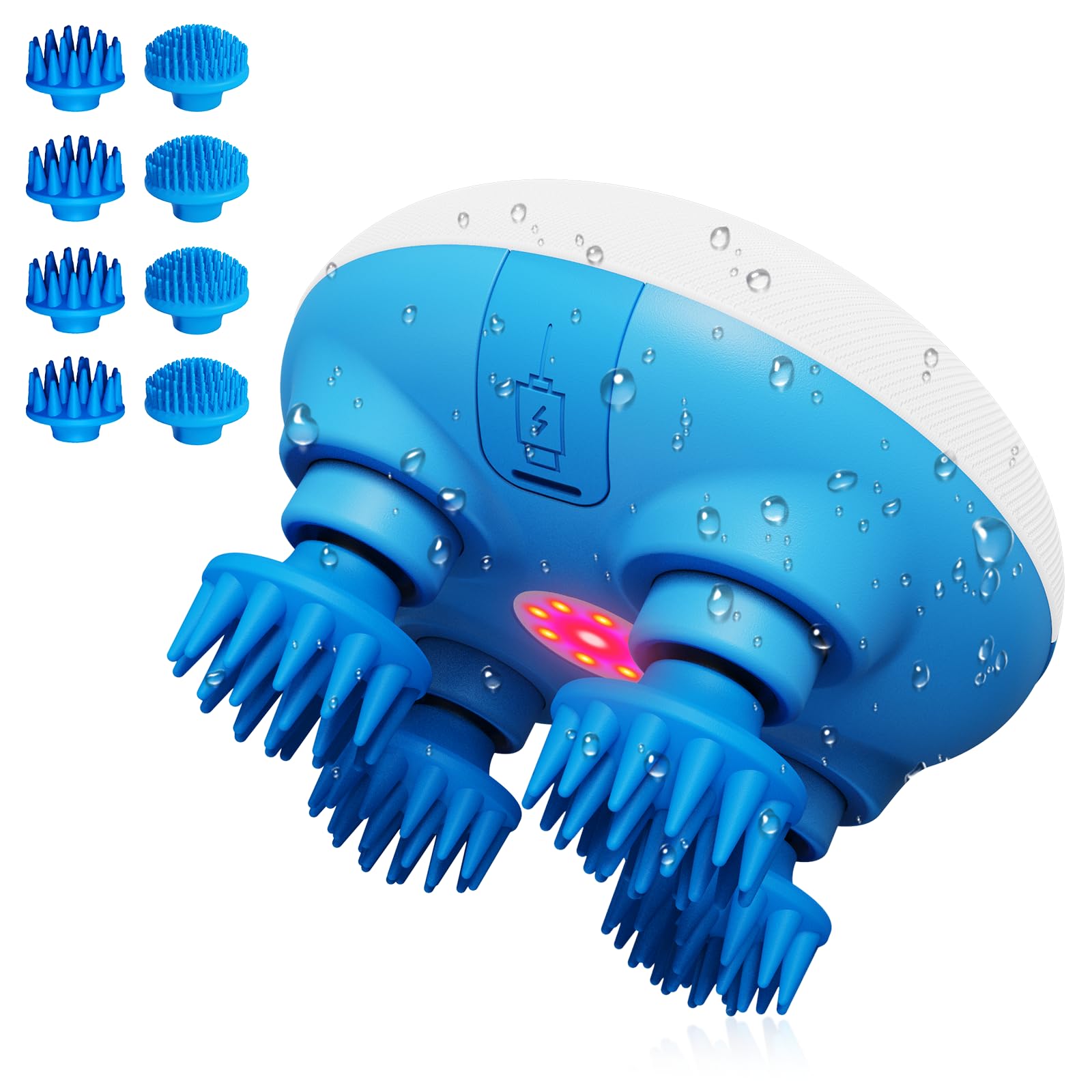 Amazon | ヘッドスパ 電動頭皮ブラシ IP67防塵防水 180g超軽量 【皮膚