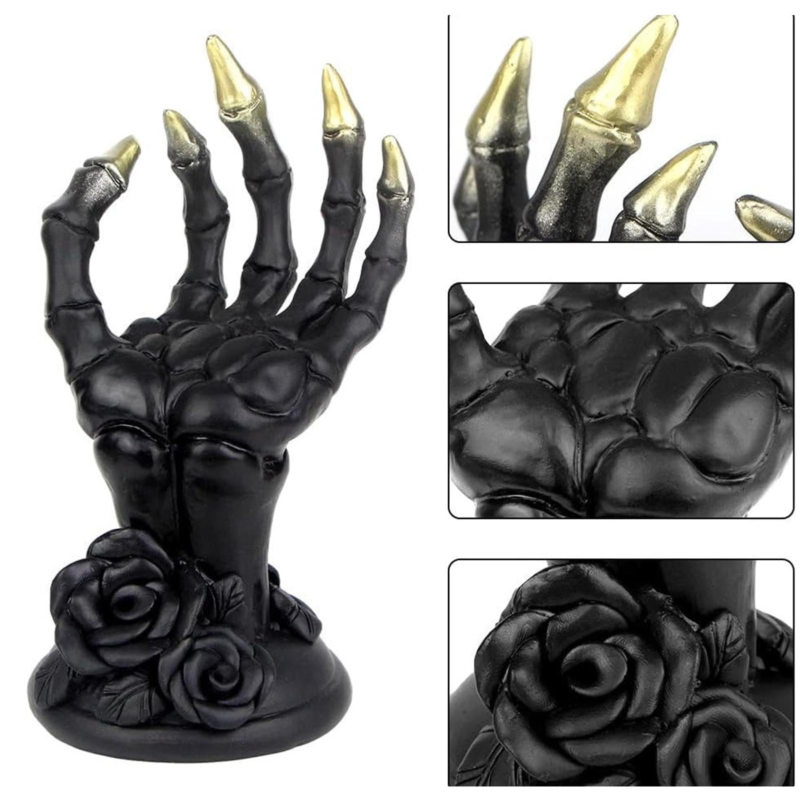 Amazon.co.jp: 樹脂の悪魔の手、幽霊の手彫刻 - ハロウィンの創造的な