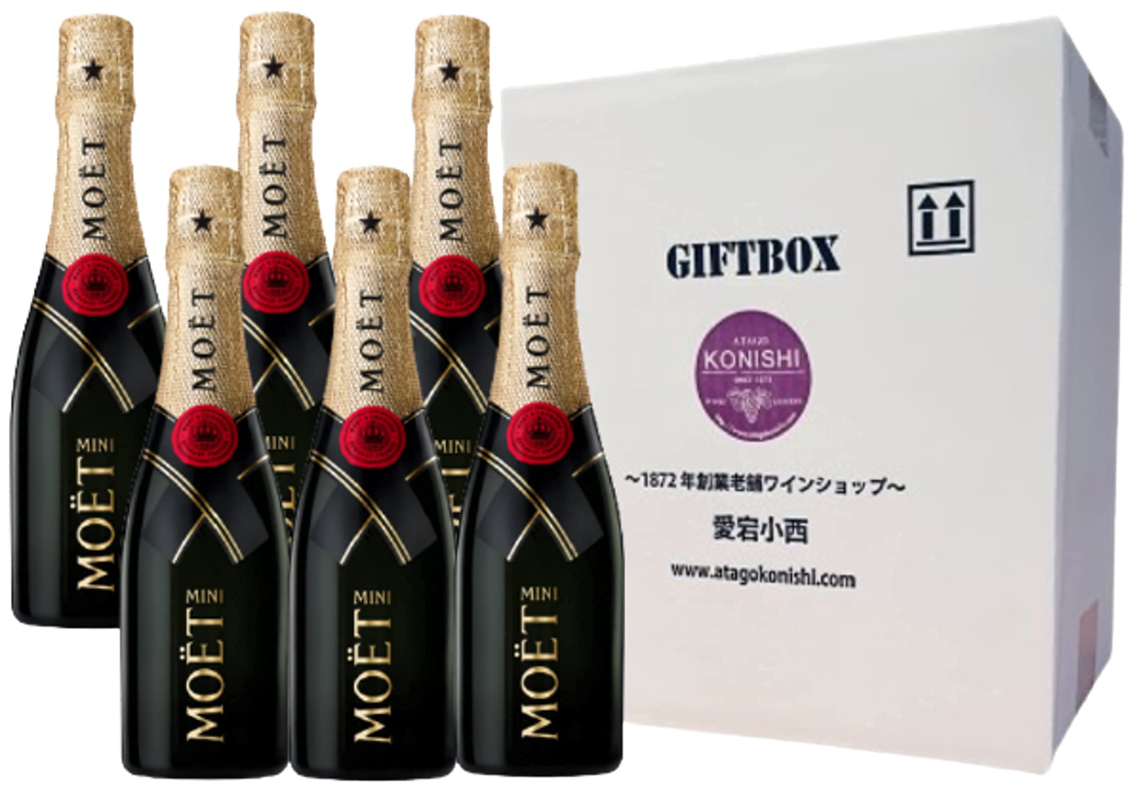 Amazon.co.jp: モエ・シャンドン ピッコロサイズ 6本セット : 食品