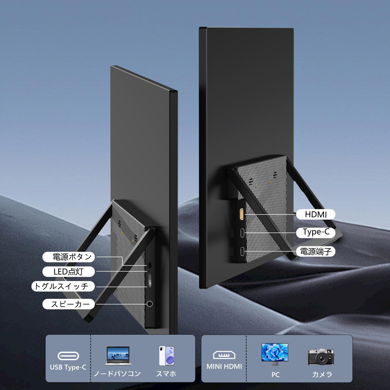 Amazon.co.jp: Laptomo モバイルモニター 18.5インチ IPS モバイル