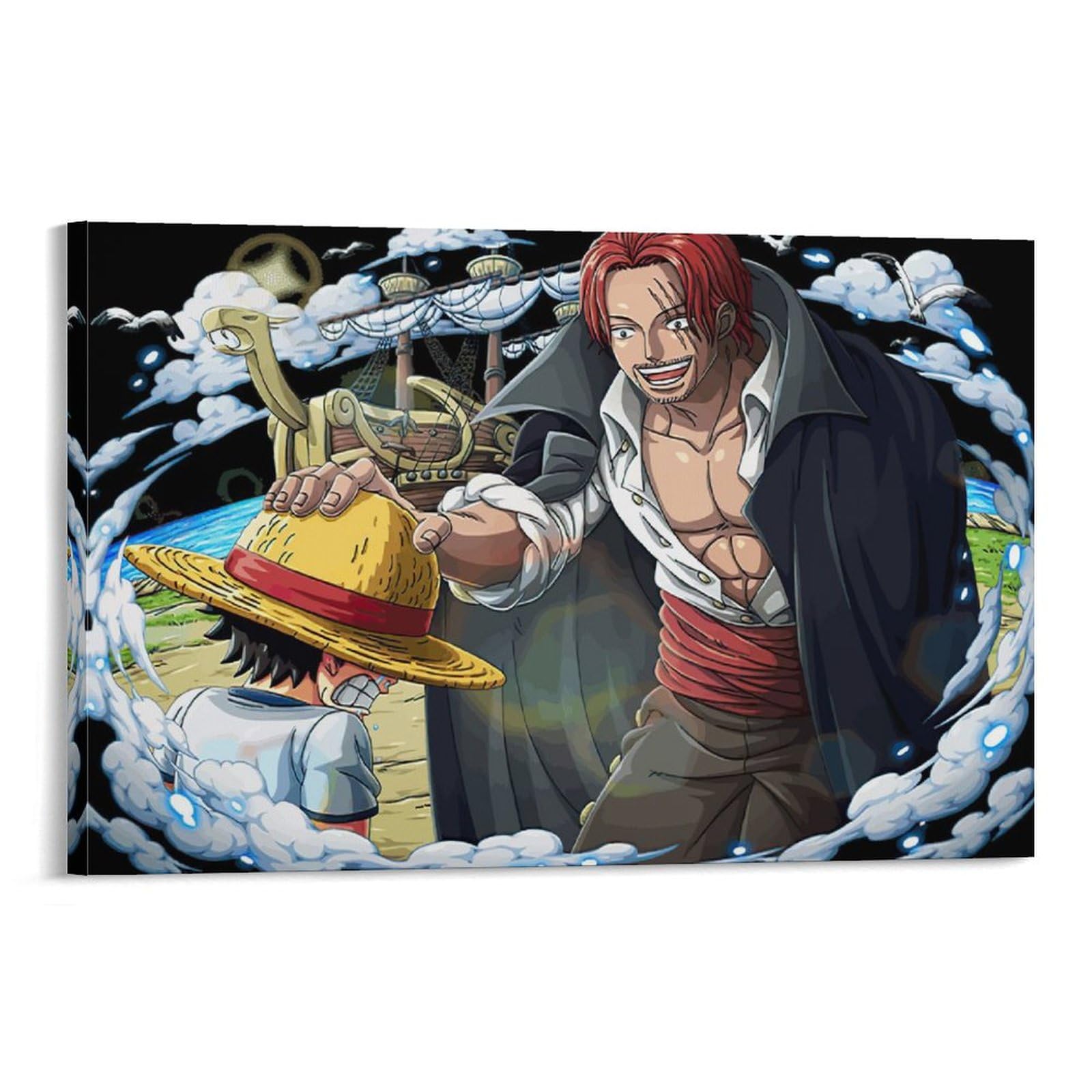 Amazon.co.jp: ワンピース ルフィ シャンクス 1 キャンバスアート