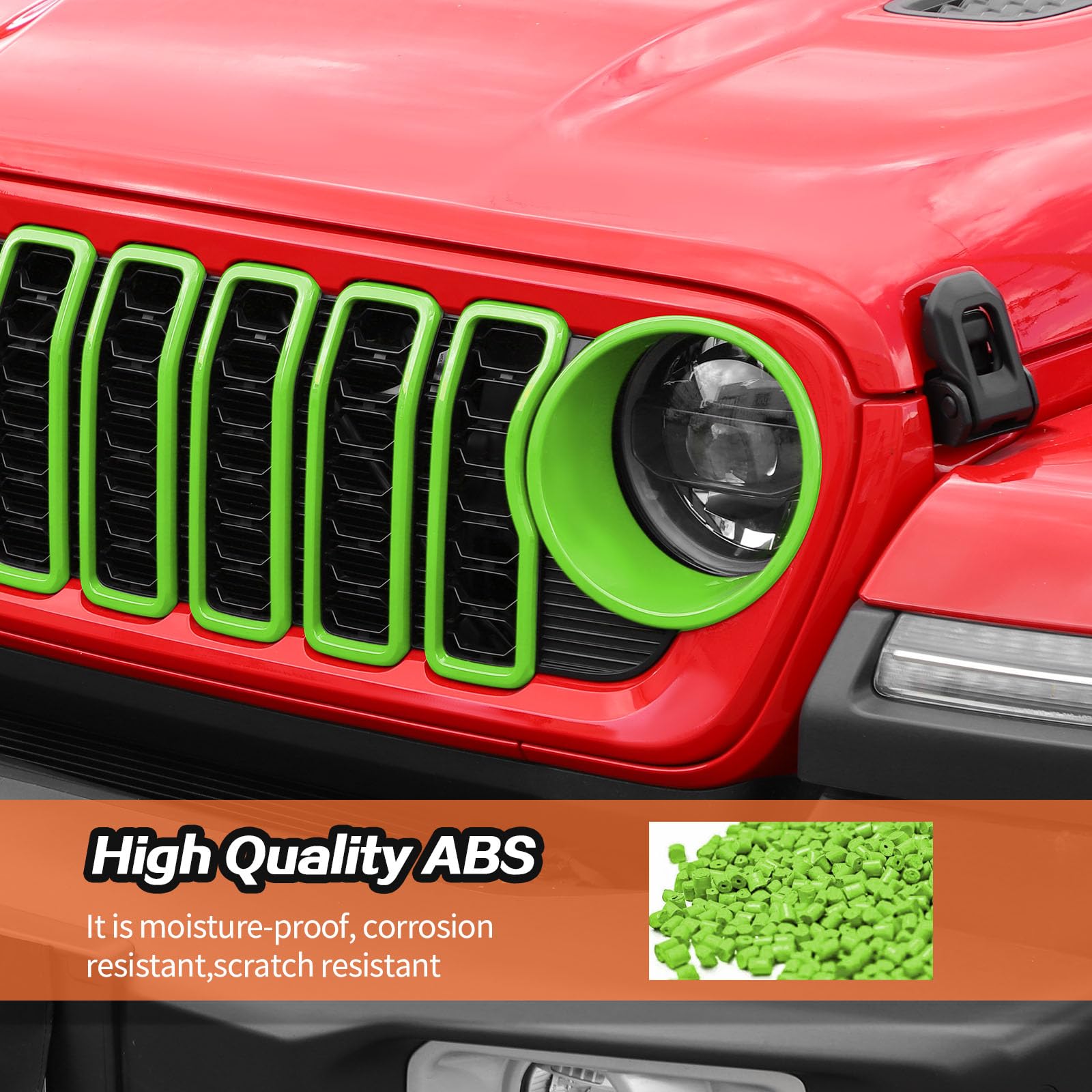 Amazon.co.jp: グリルインサート 2024 2025+ Jeep Wrangler JL グリル