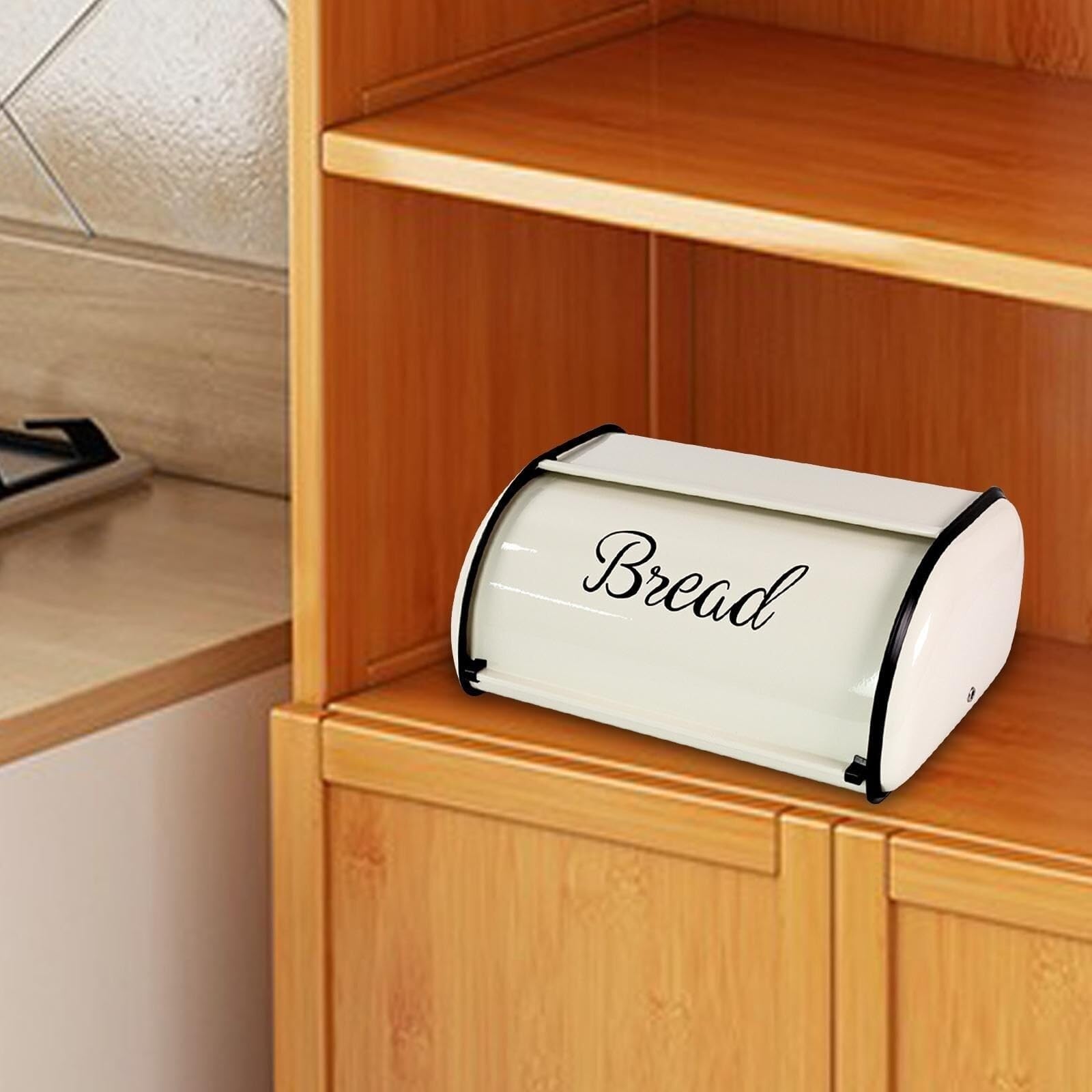 Amazon.co.jp: ブレッドケース パンケース ロールトップブレッドビン