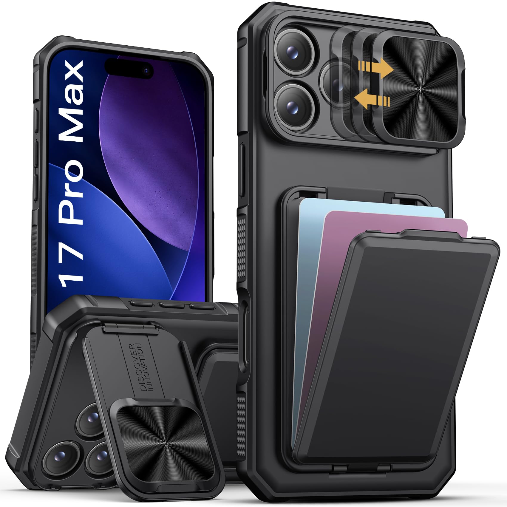 Amazon.com: SSLOTSCASE for iPhone 17 Pro Max Case with Card Holder