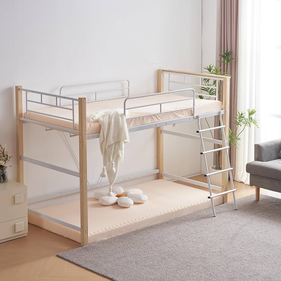 Amazon｜ロフトベッド パイプベッド シングル 耐荷重150kg 高さ140cm