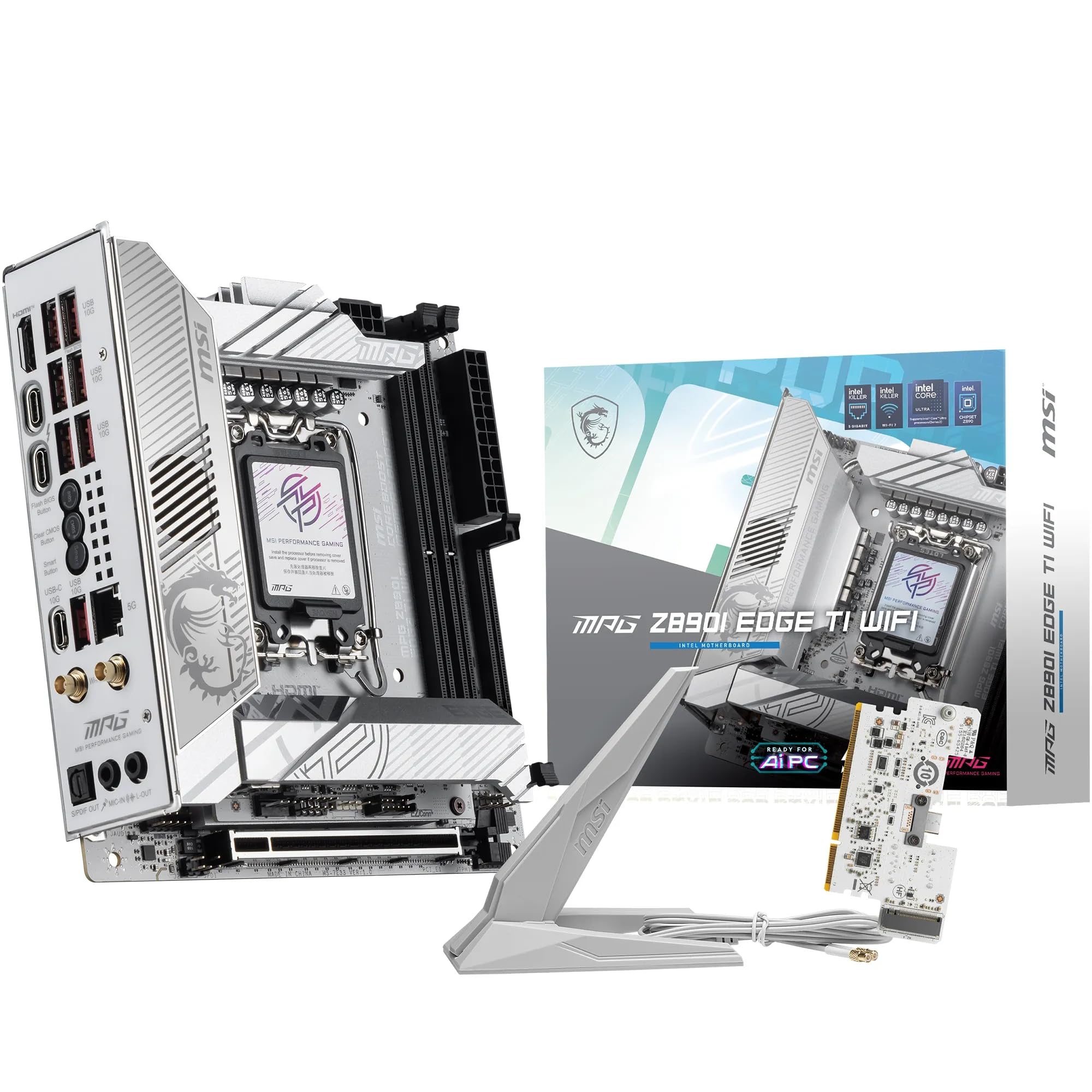 Amazon.com: MSI MPG Z890I Edge TI WiFi Motherboard, Mini-ITX