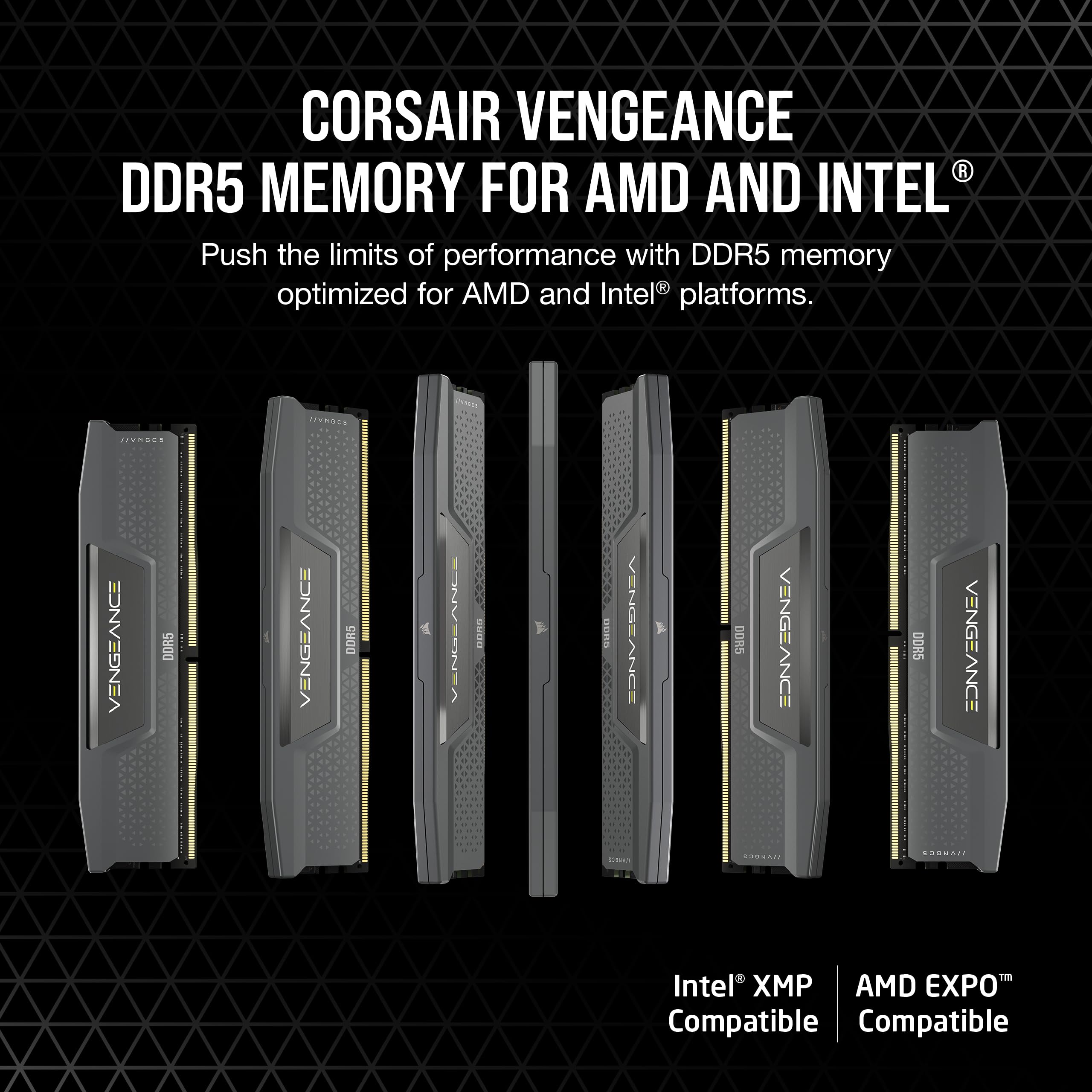 CORSAIR Vengeance DDR5 96GB (2x48GB) DDR5 6000MHz CL30 AMD Expo
