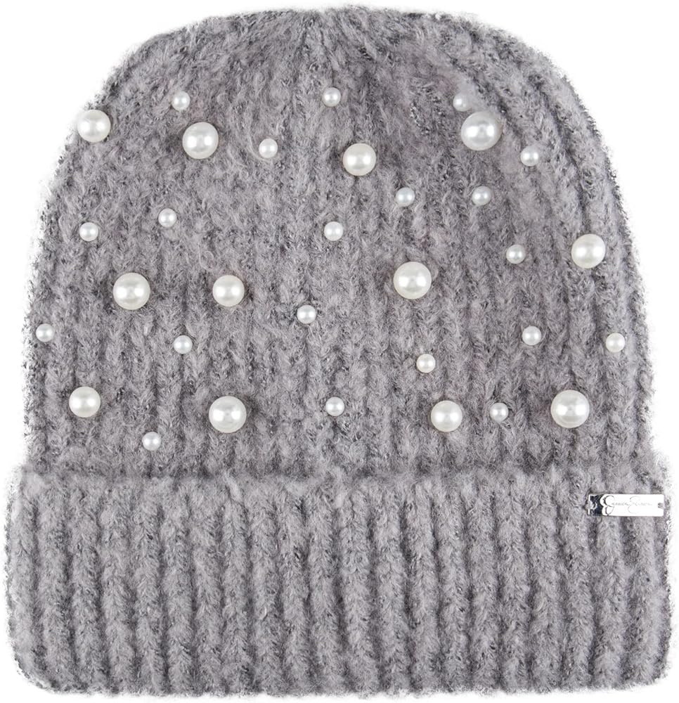 Pearl Knit Beanie at Amazon Women's Clothing store