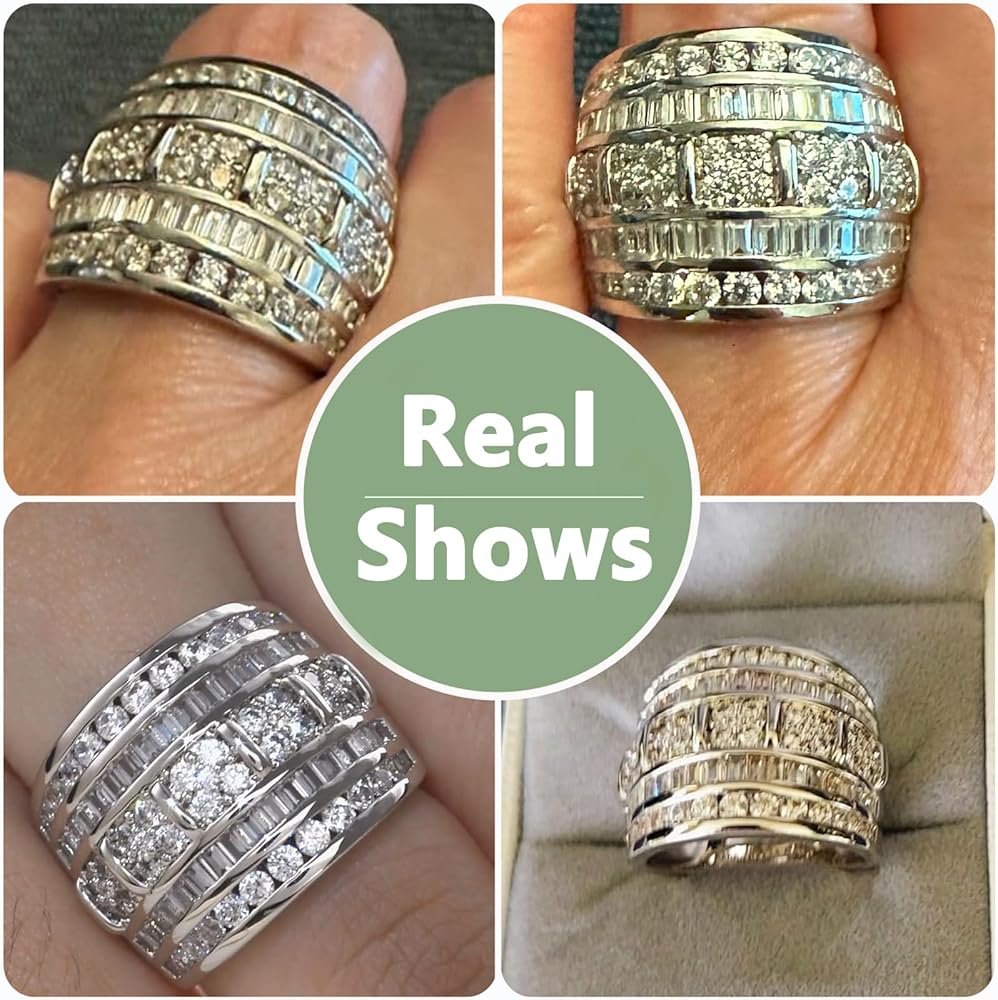 Amazon.com: AIHUASI JEWELRY AAAAA Cz 925 Sterling Silver Wedding