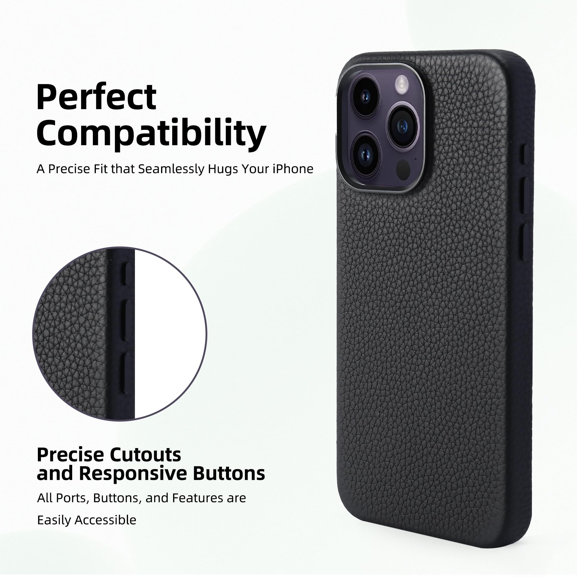 Amazon.com: Zoof Genuine Leather Case for iPhone 15 Pro Max (6.7