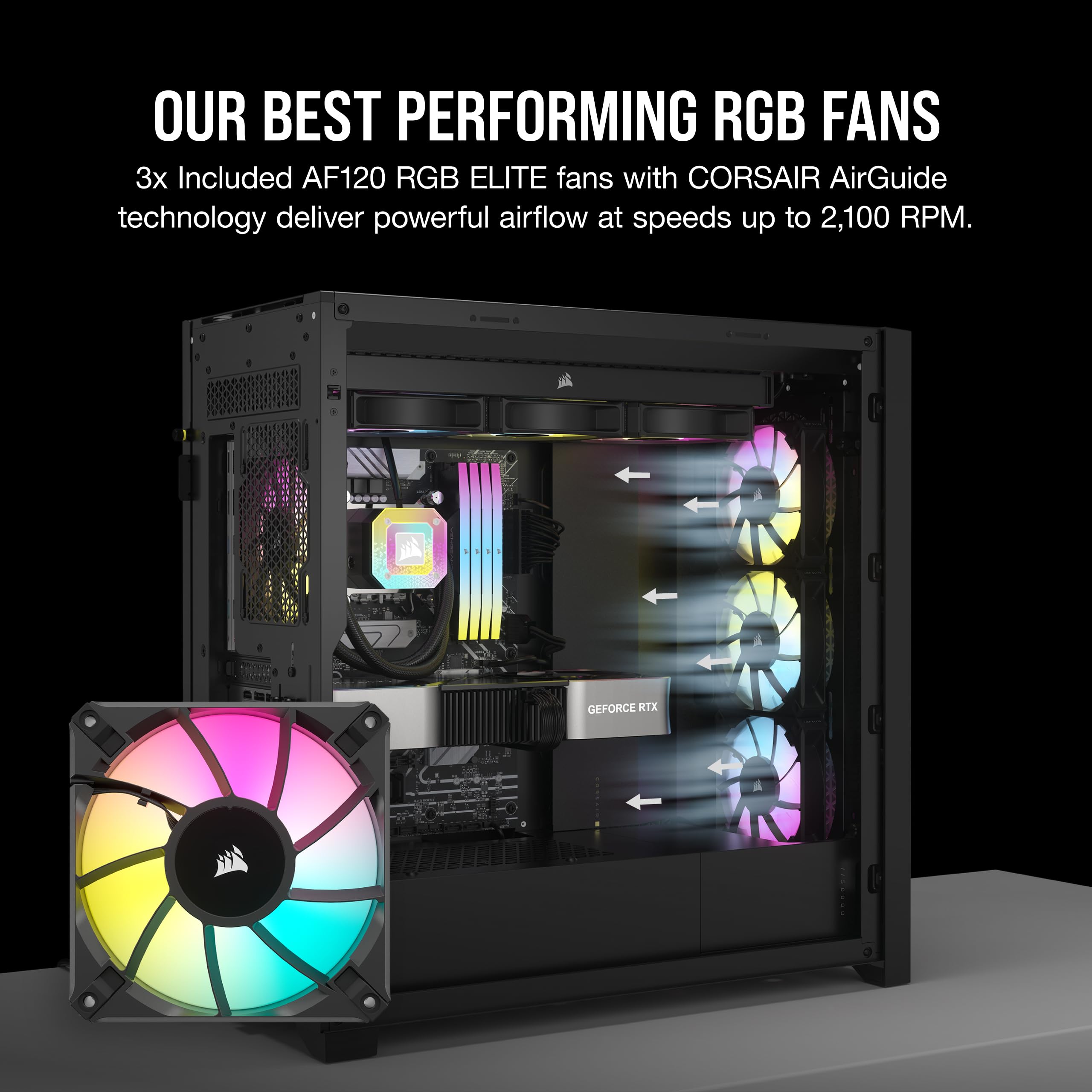Amazon.co.jp: CORSAIR iCUE 5000D RGB Airflow Tempered Glass Mid