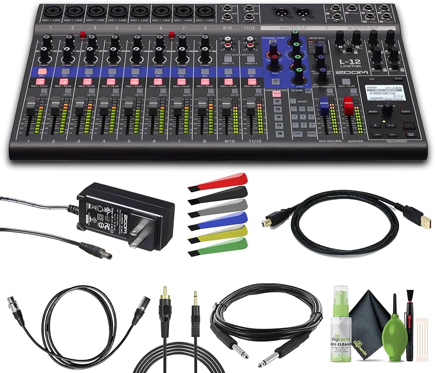 Amazon.com: Zoom LiveTrak L-12 Digital Mixer & Multitrack Recorder