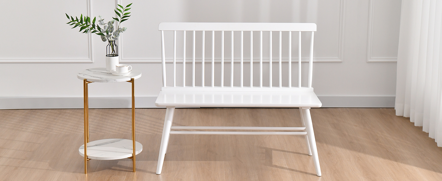 Amazon.com - DUHOME Entryway Dining Bench with Spindle Back