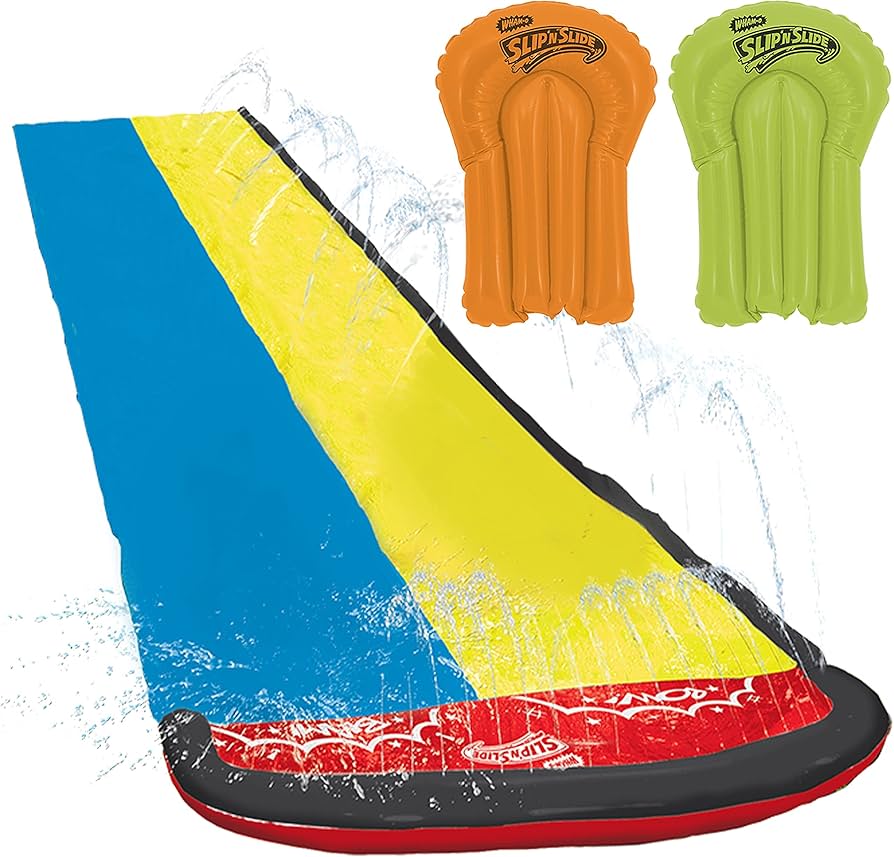 Amazon.com: Wham-o Slip N Slide Wave Rider Double with 2 Slide