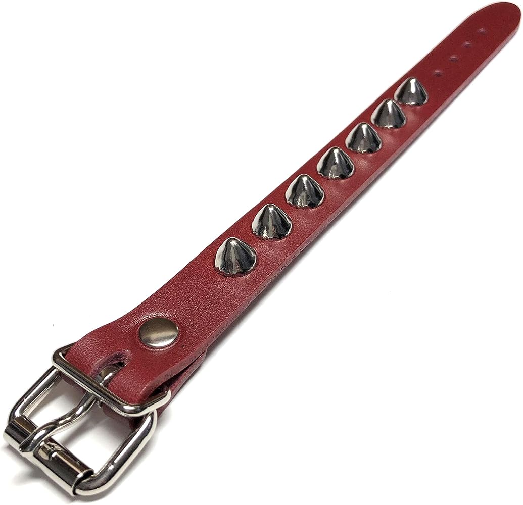 Amazon.co.jp: [SKULLNEST] 1連 ハイコニカル スタッズ レザー