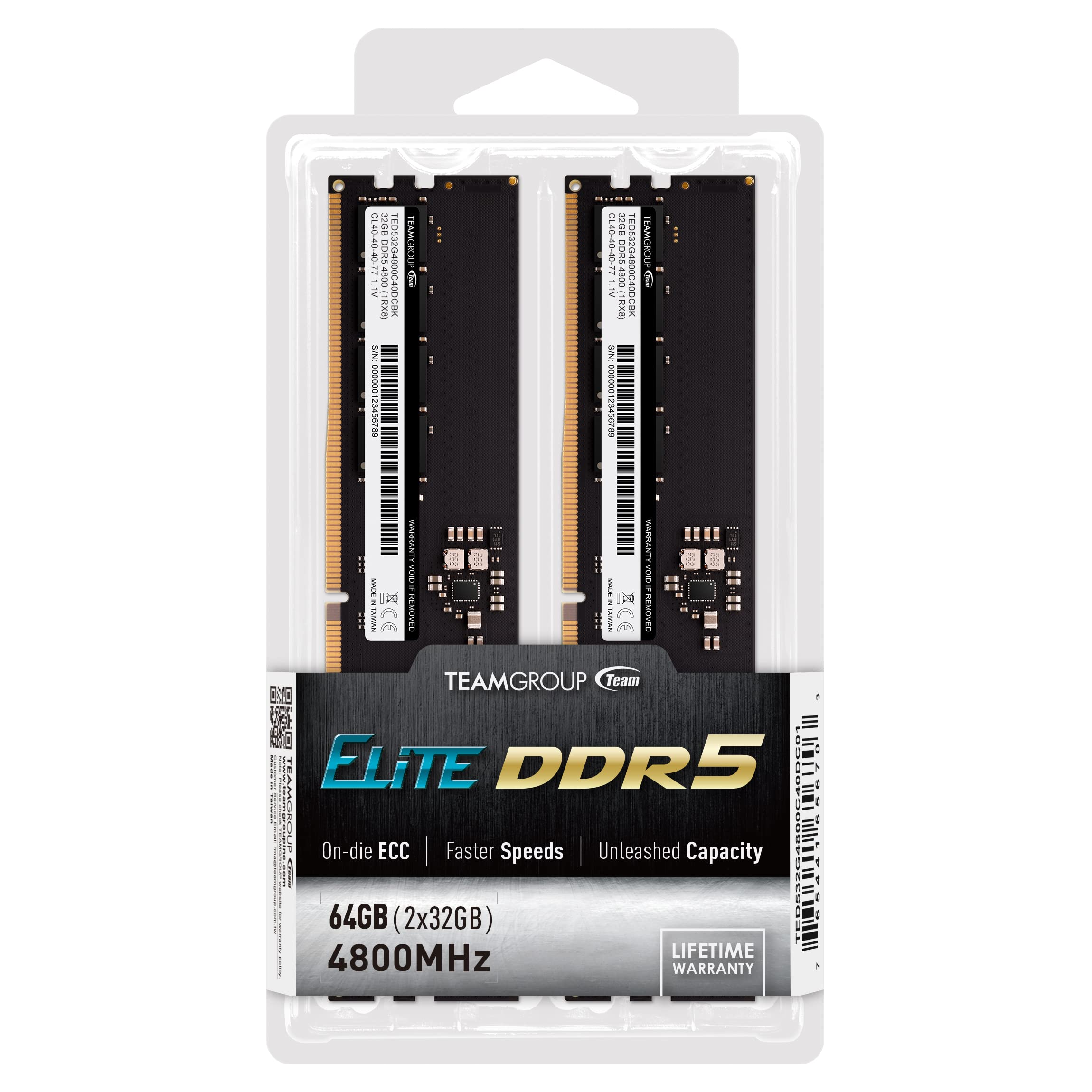 Amazon.co.jp: TEAMGROUP Elite DDR5 64GB キット (2x32GB) 4800MHz