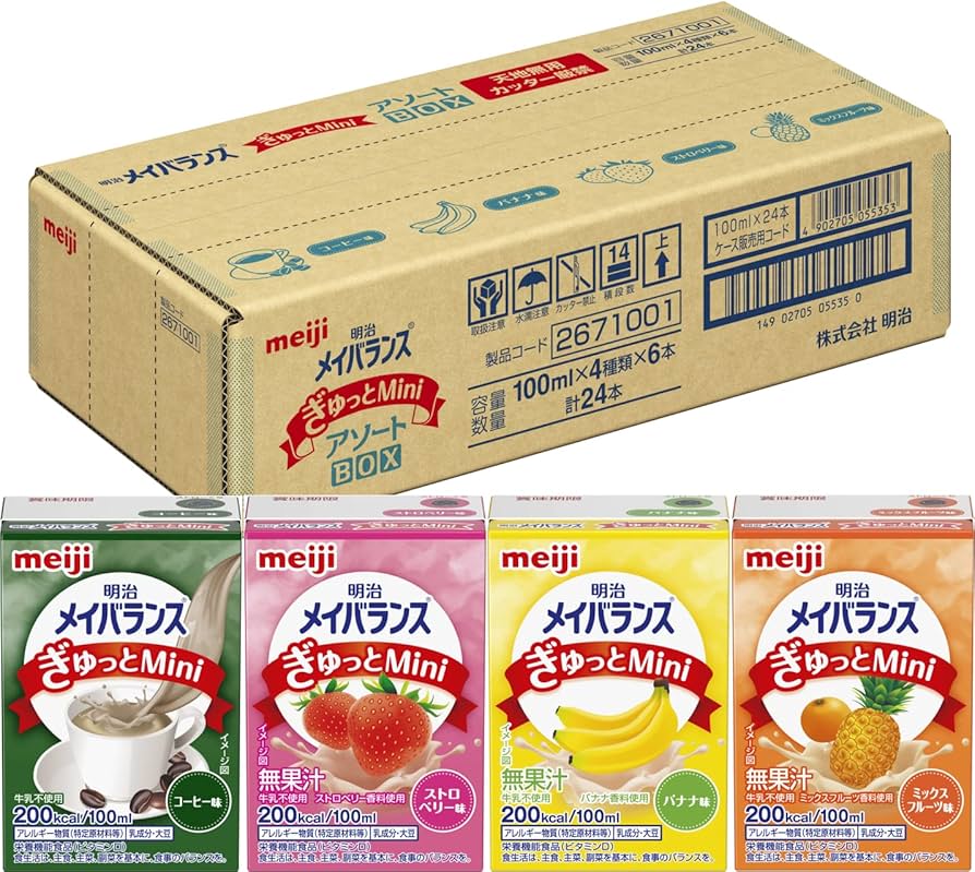 Amazon | メイバランス ぎゅっとミニ アソートBOX 100ml×24本セット (4