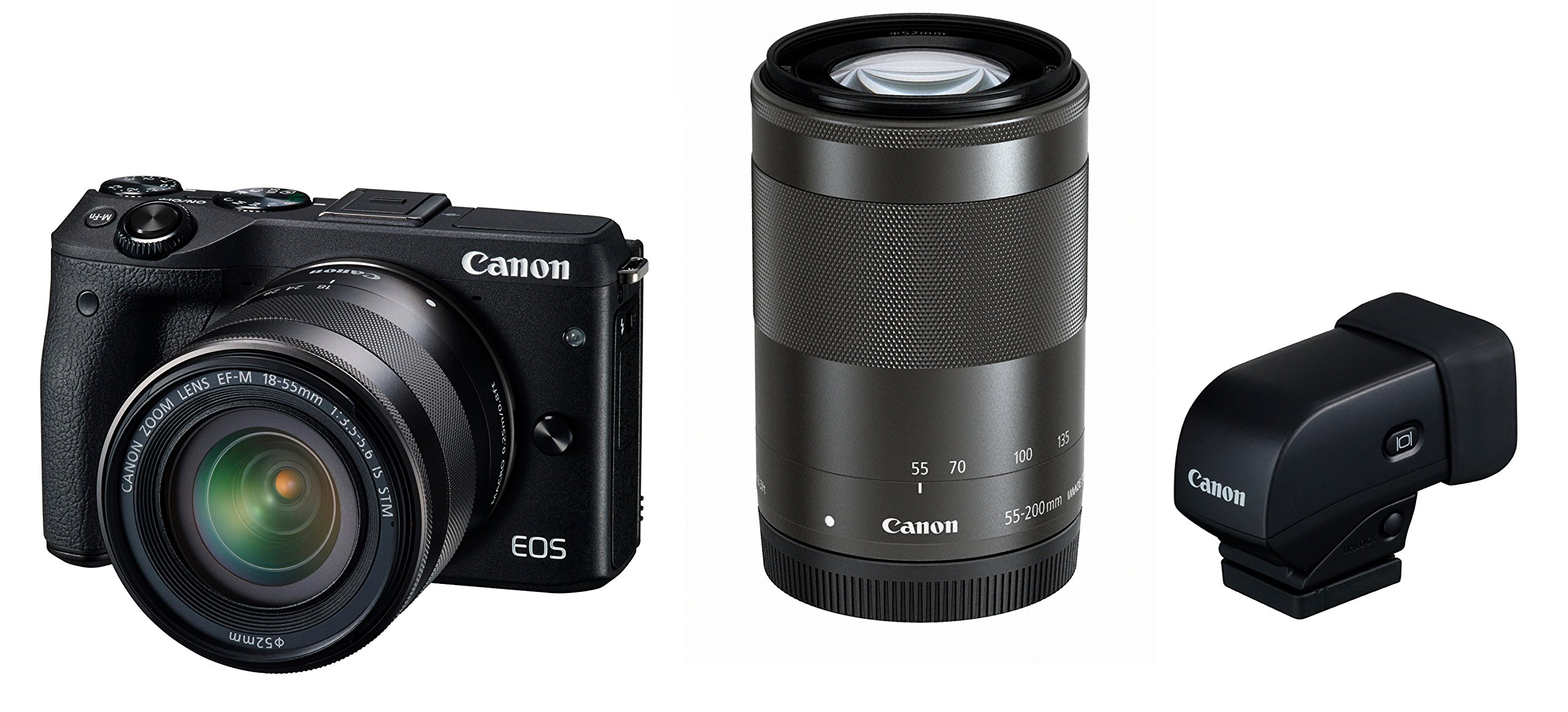 Amazon | Canon ミラーレス一眼カメラ EOS M3 ダブルズームEVFキット