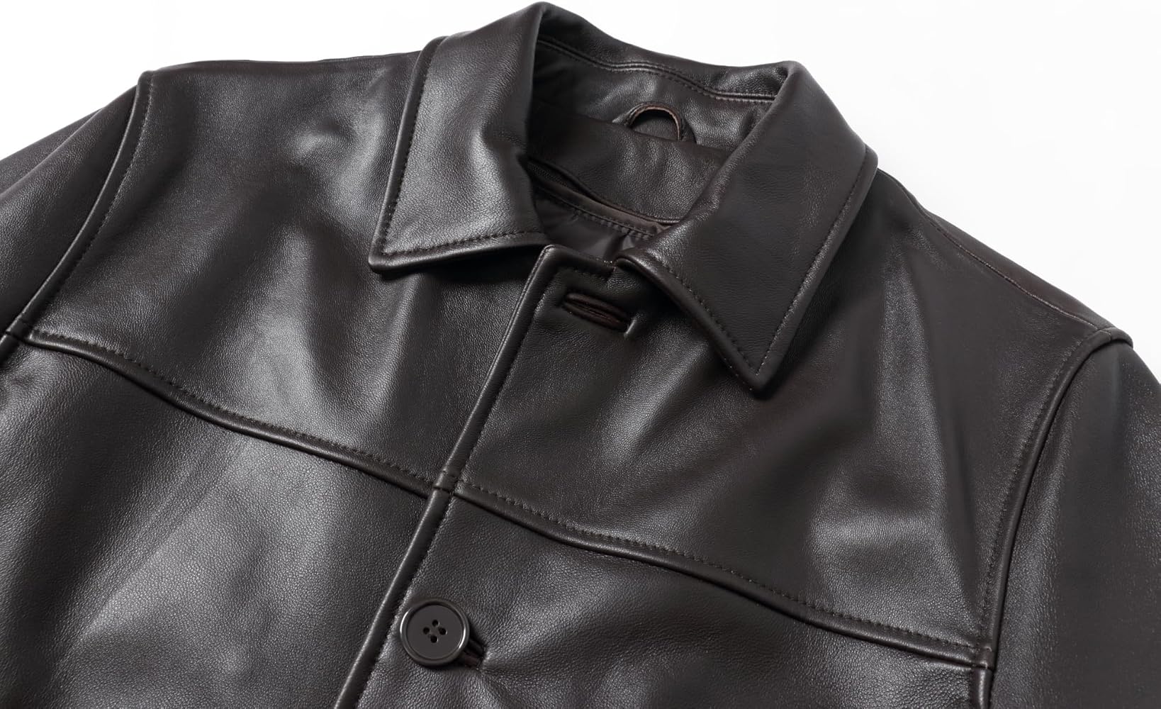 REED EST. 1950 Men's Jacket Genuine Lambskin Leather Four Button