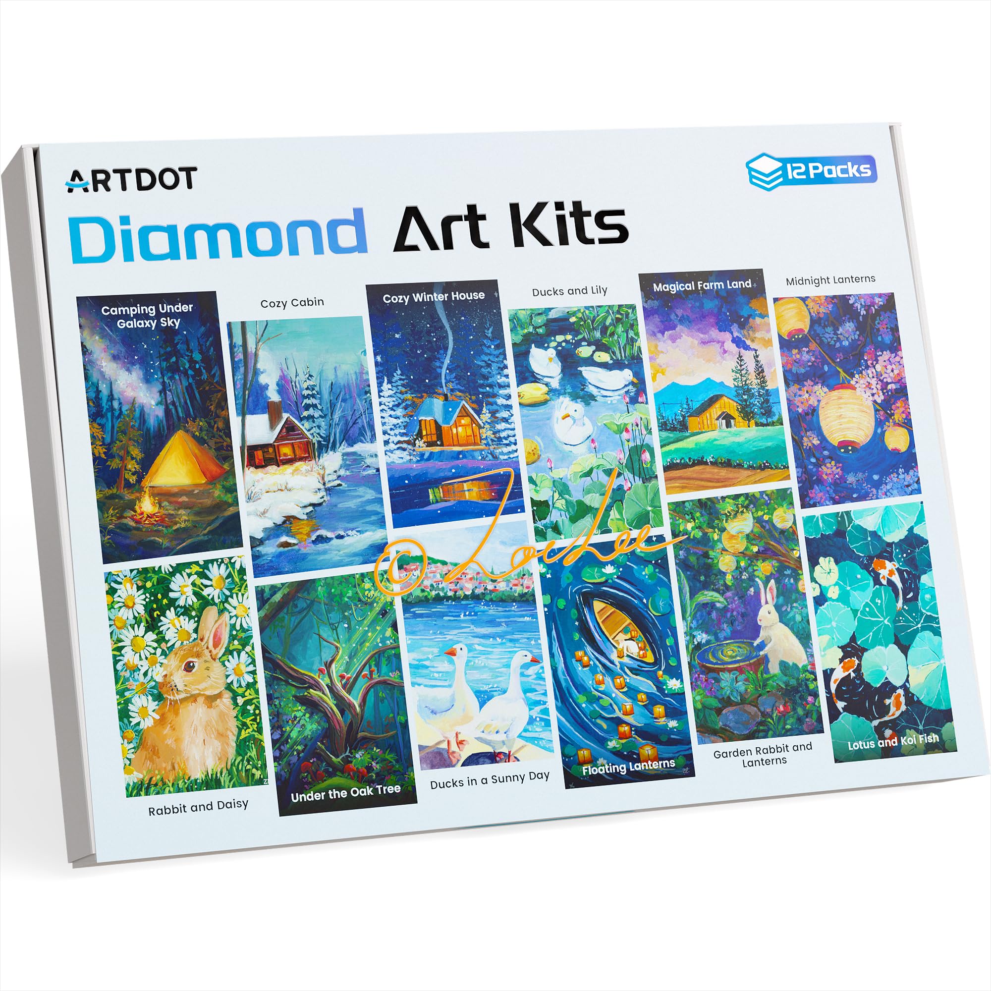 Amazon.com: ARTDOT 12 Pack 5D DIY Diamond Art Kits for Adults