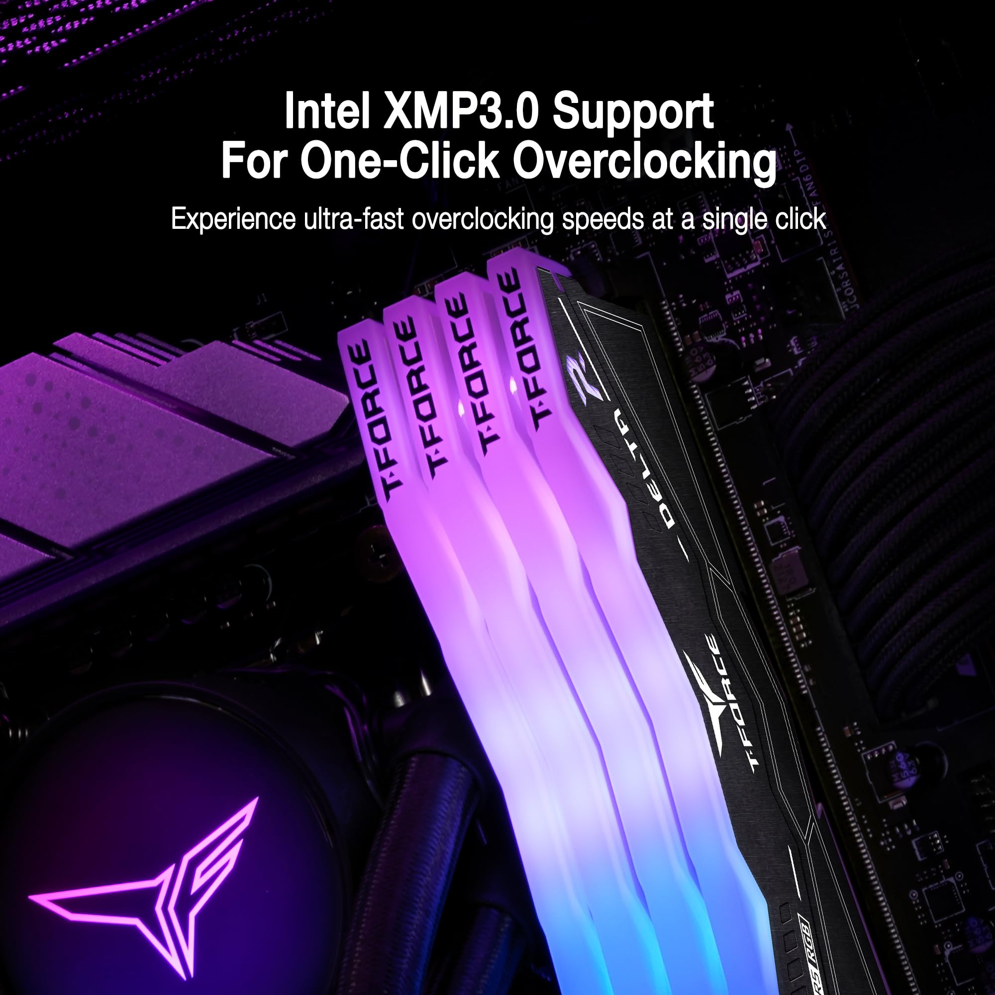 Team T-force Delta Rgb 64Gb Kit 2 X 32Gb Ddr5 6000Mhz Pc5-48000