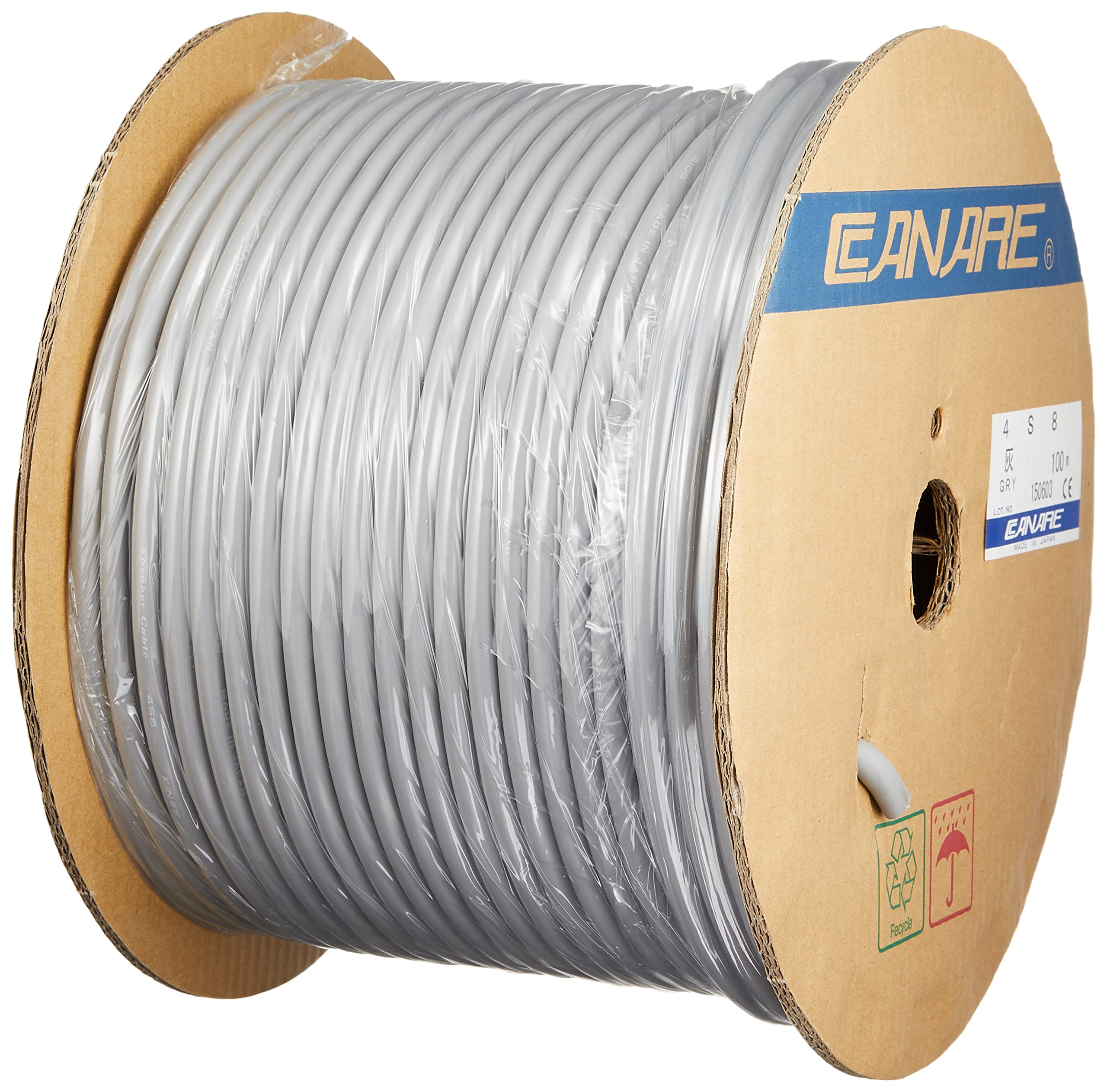 Amazon.co.jp: CANARE カナレ 4心スピーカーケーブル(外径8.3mm) 100m