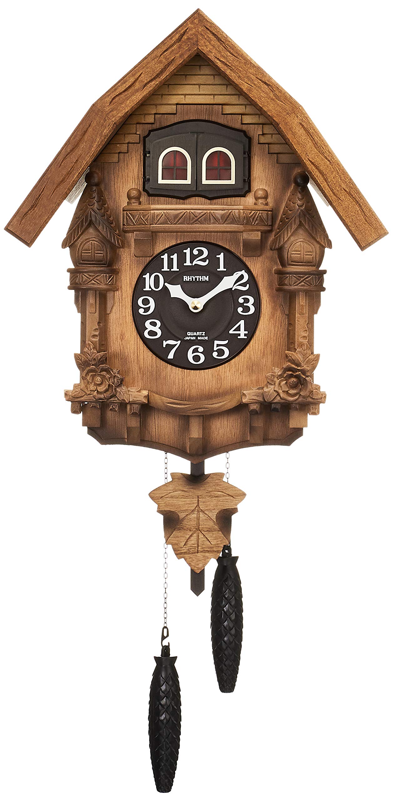Amazon.co.jp: リズム(RHYTHM) カッコー 掛け時計 【 日本製 】 Made
