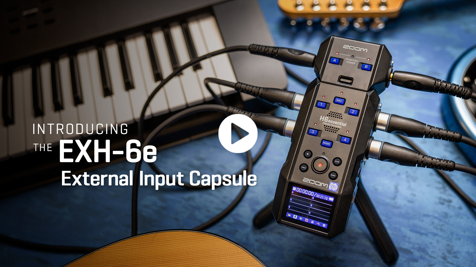 Amazon.com: Zoom EXH-6e External Input, Dual XLR/TRS Input Capsule